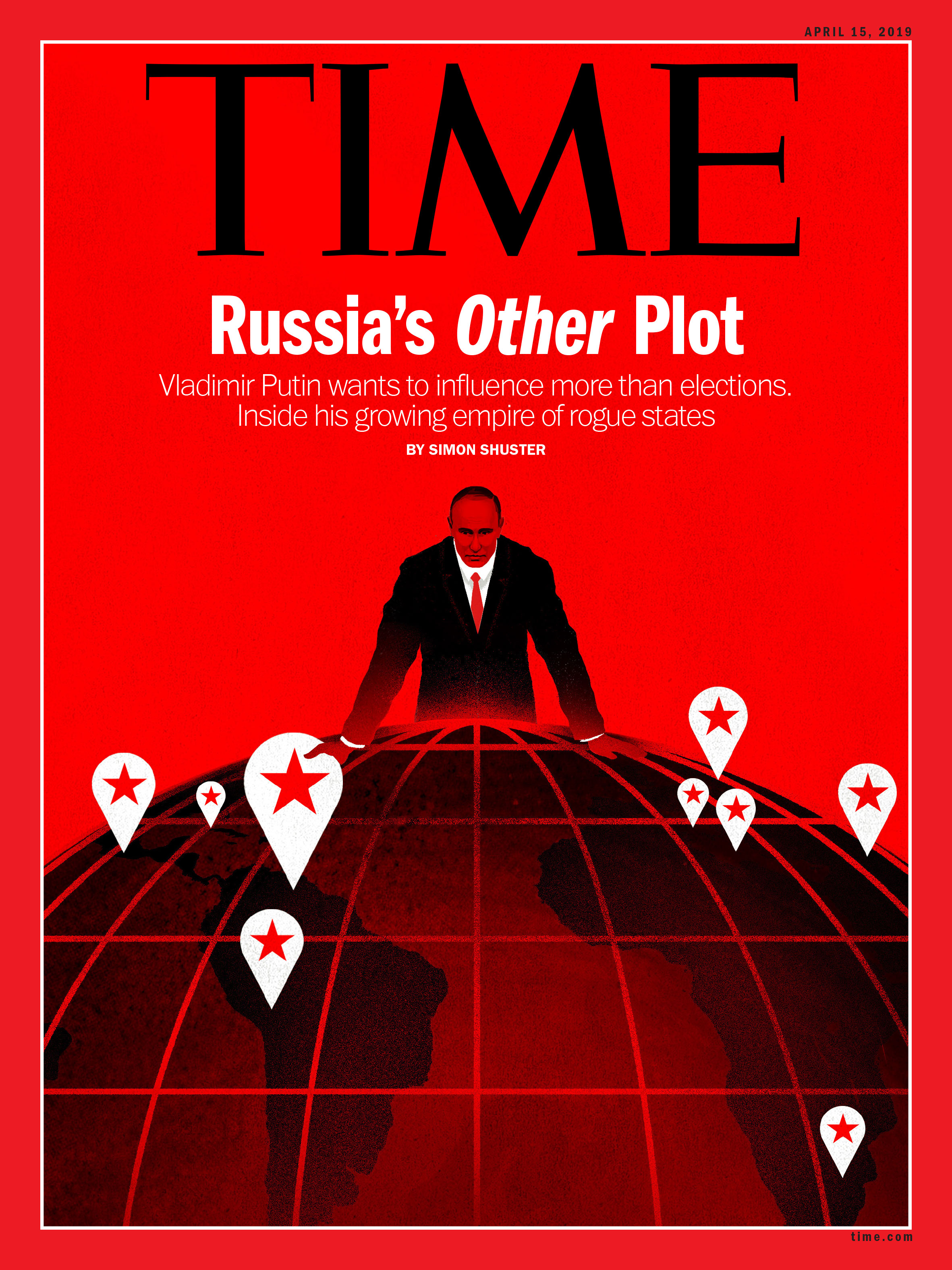 Putin's empire of influence Time International Cover