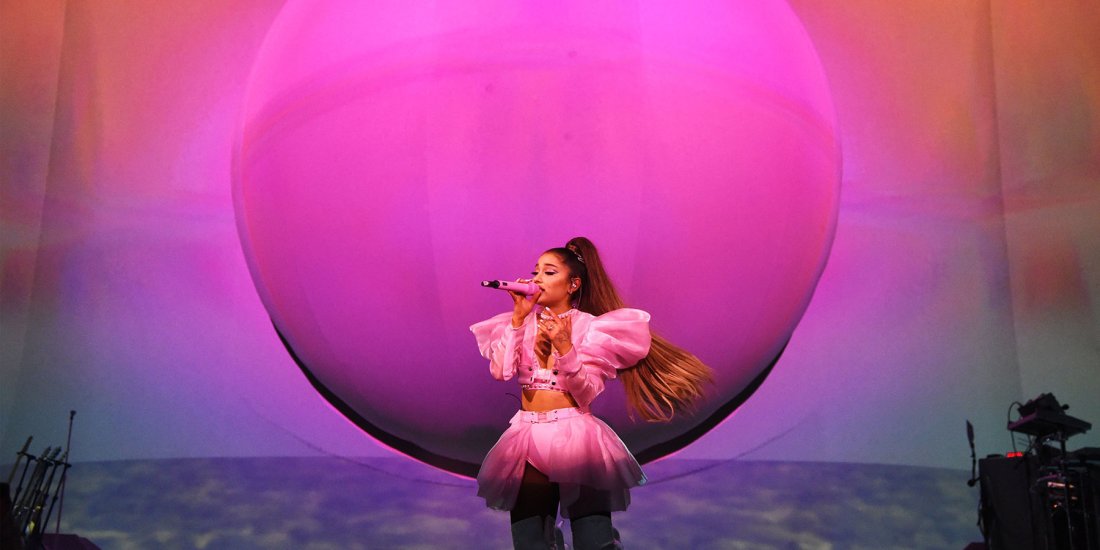 Ariana Grande performs onstage during the Sweetener World Tour