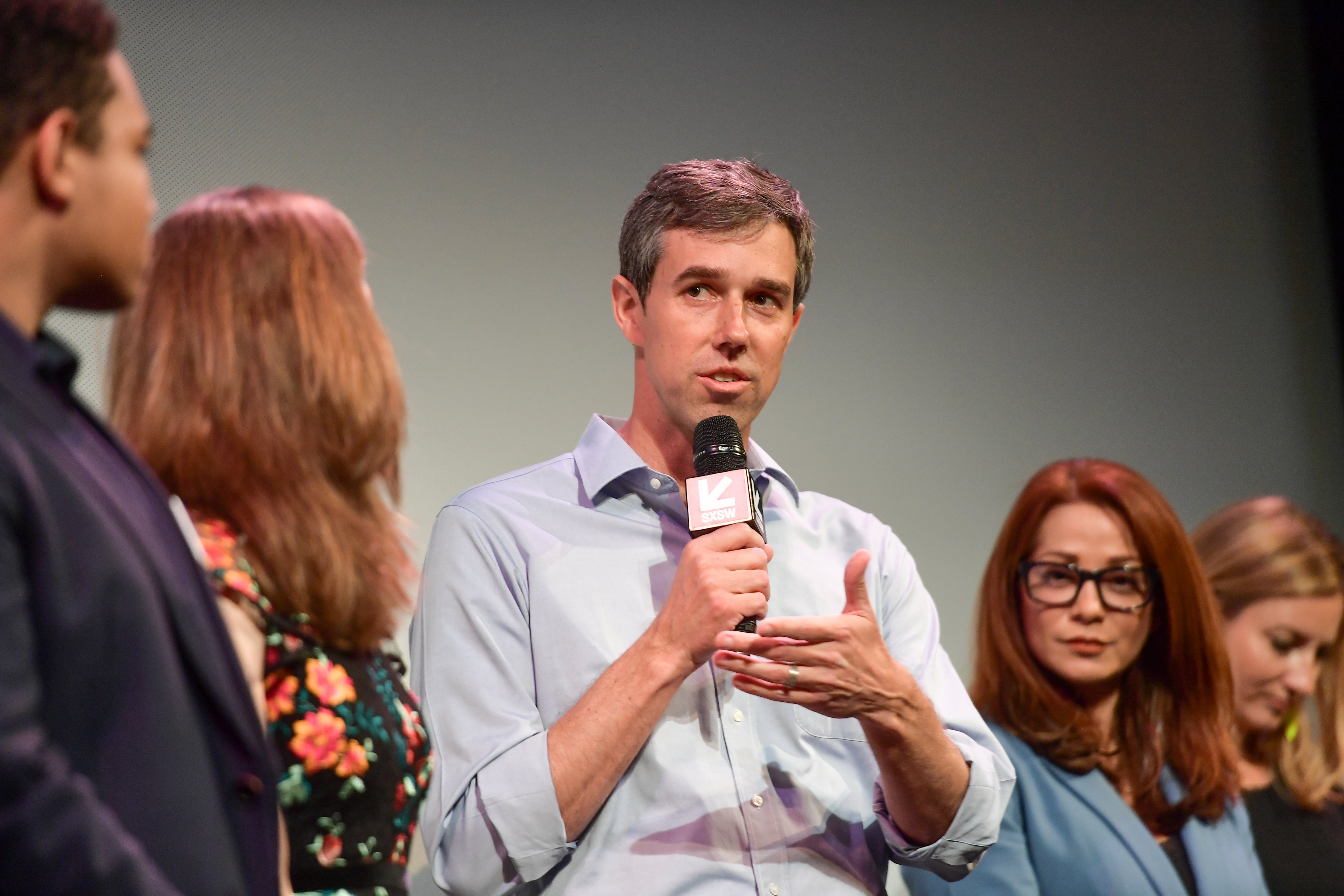 Beto O'Rourke attends the "Running with Beto" Premiere 2019 SXSW Conference and Festivals at Paramount Theatre on March 09, 2019 in Austin, Texas. (Matt Winkelmeyer—Getty Images)