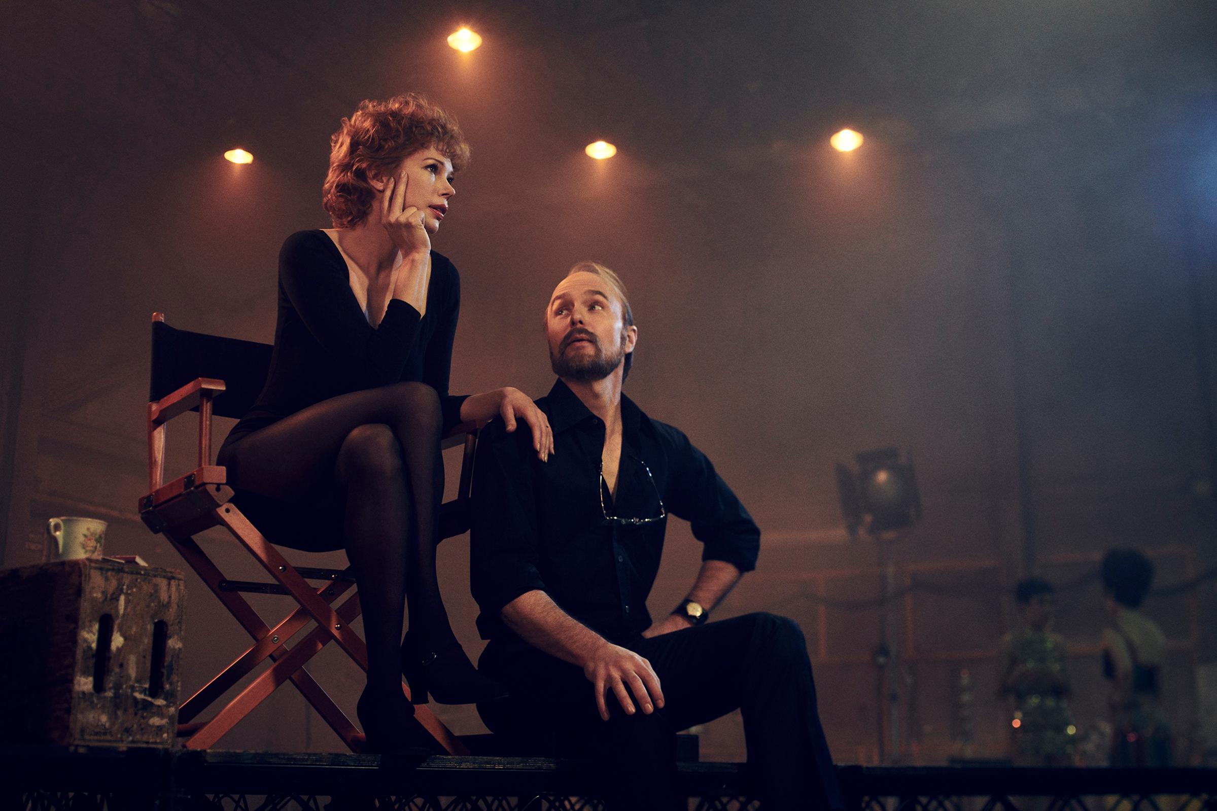 Verdon (Michelle Williams) and Fosse (Sam Rockwell) couldn’t live with each other but couldn’t work alone