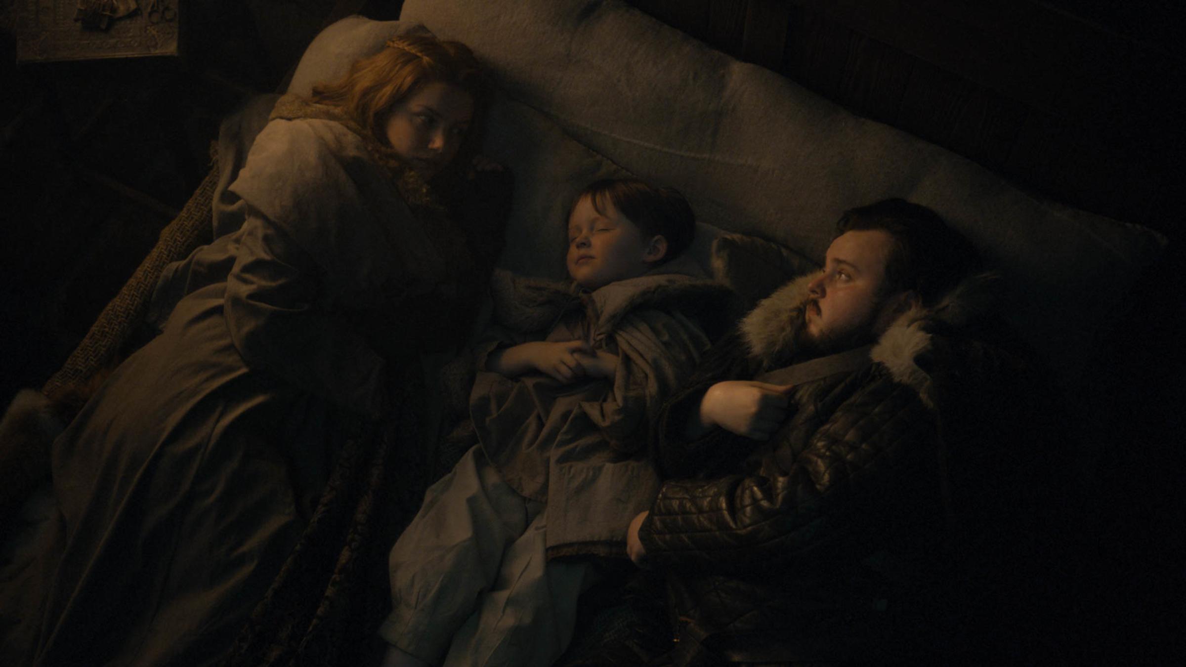 Hannah Murray as Gilly and John Bradley as Samwell Tarly in 'Game of Thrones.'