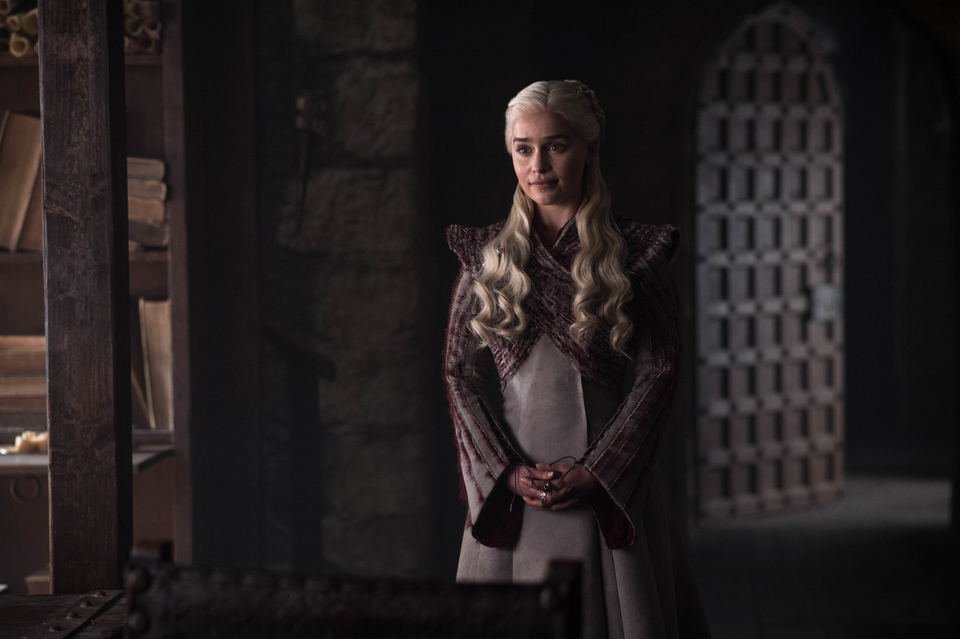 Emilia Clarke as Daenerys Targaryen on <i>Game of Thrones</i> (HBO)