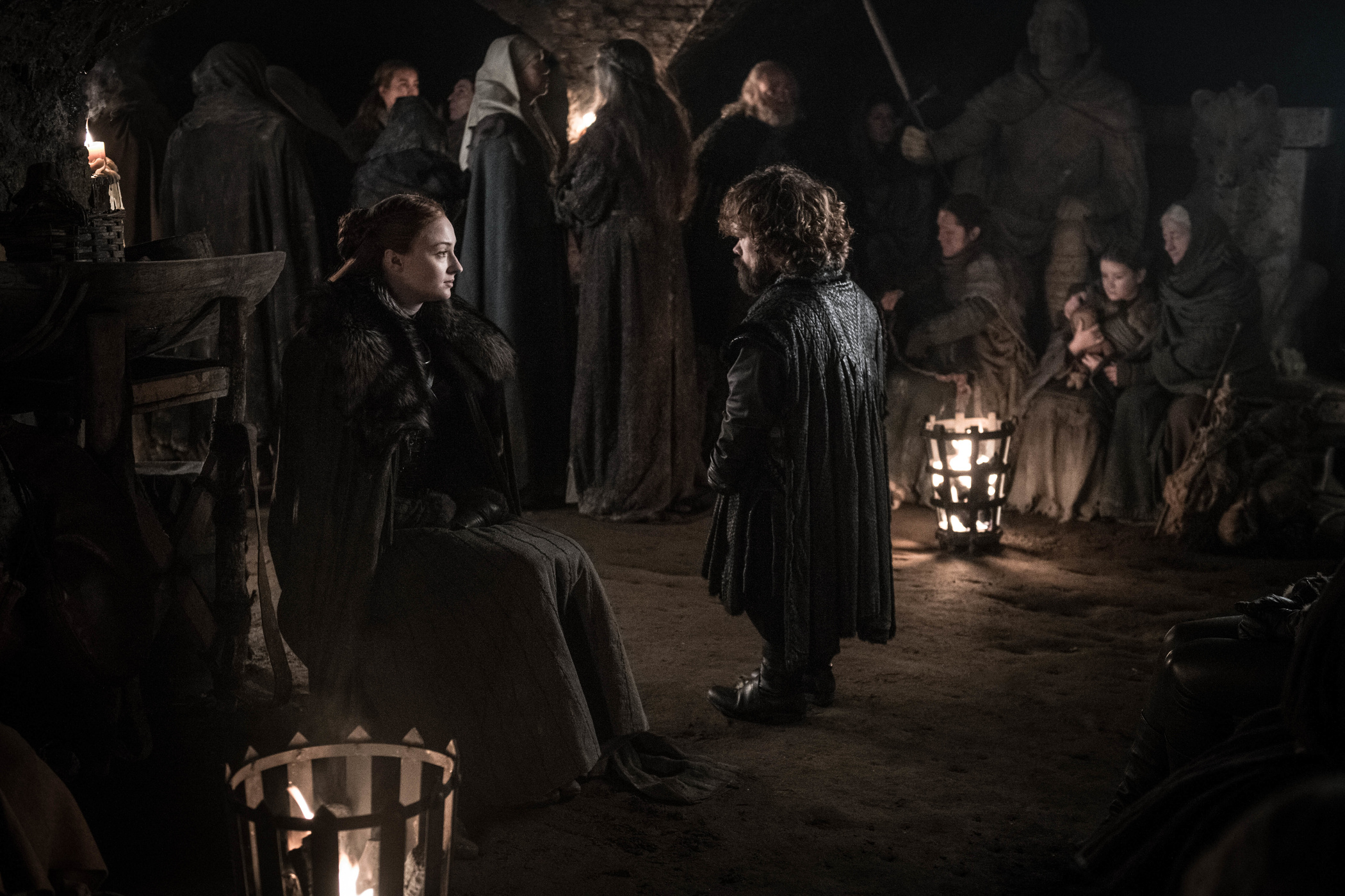 Sansa Stark chooses the crypts for the Battle of Winterfell