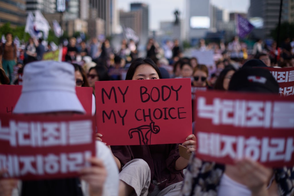 South Korea Women's Rights Abortion Protest