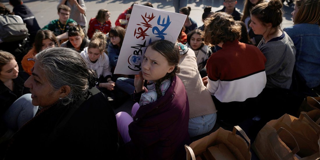 Greta Thunberg, the 16-year-old Swedish climate activist