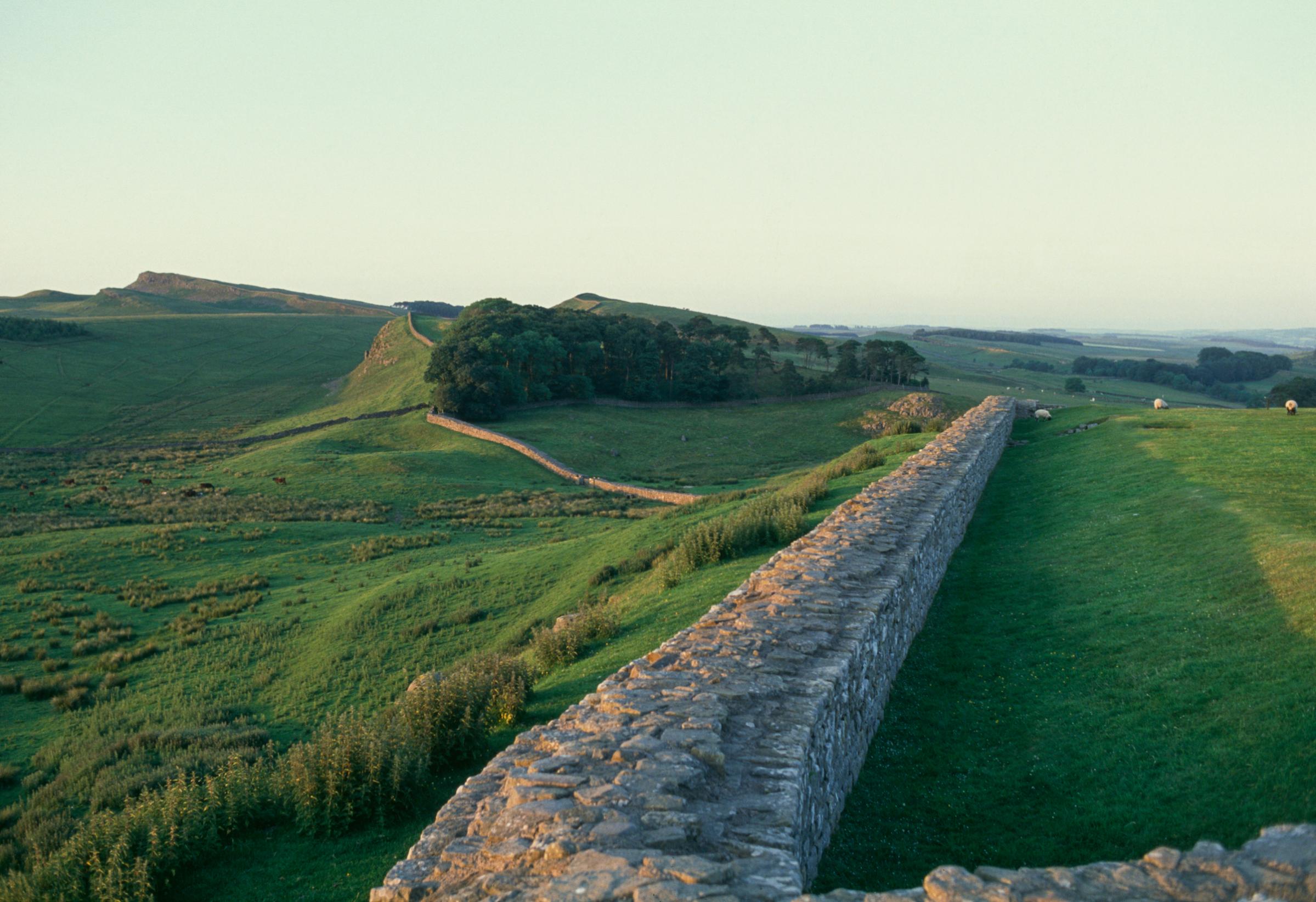 Hadrian's Wall, near Housesteads, England