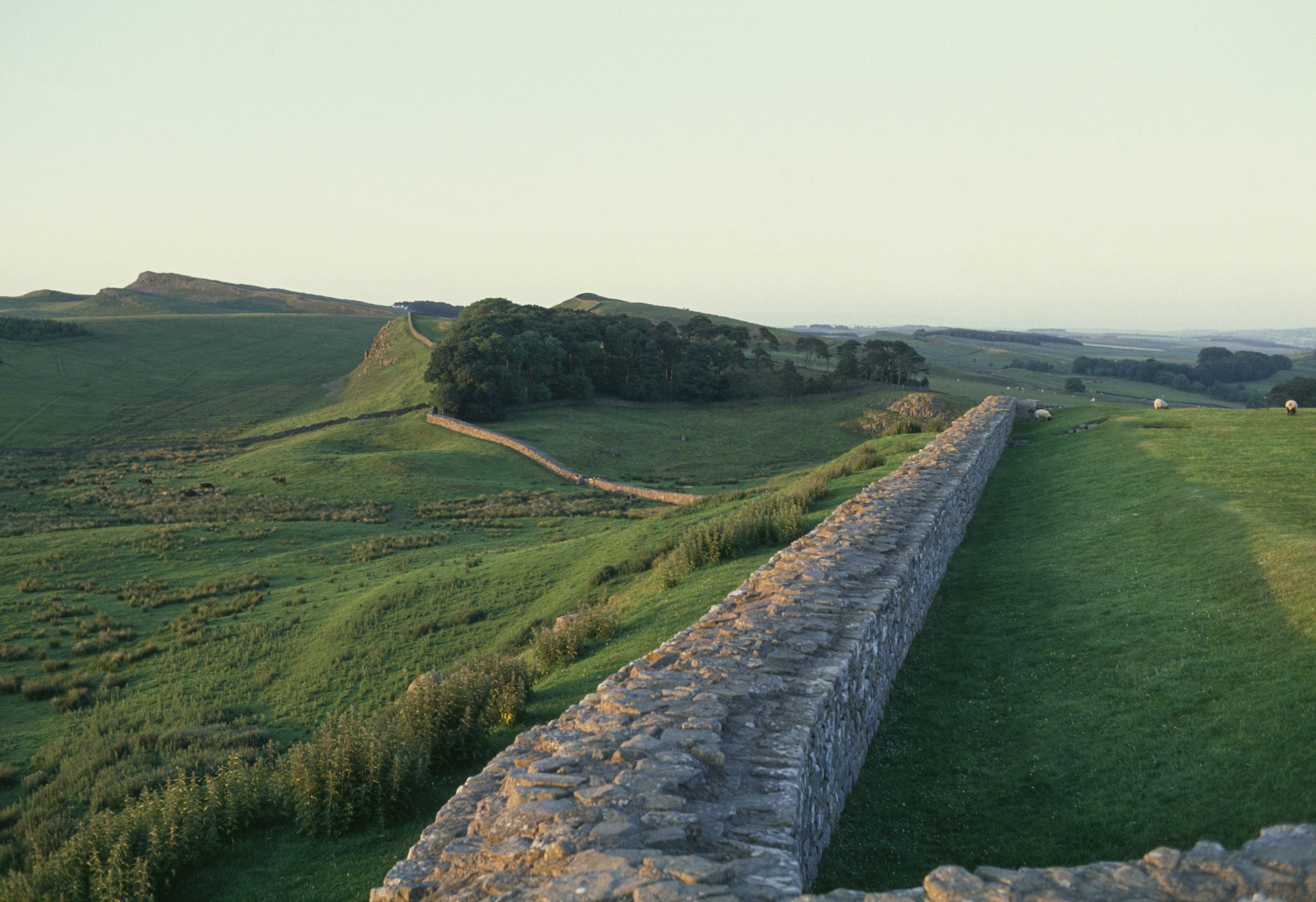 Hadrian's Wall (UNESCO World Heritage Site, 1987), seen near Housesteads, U.K. (DEA / M. BORCHI—De Agostini via Getty Images)