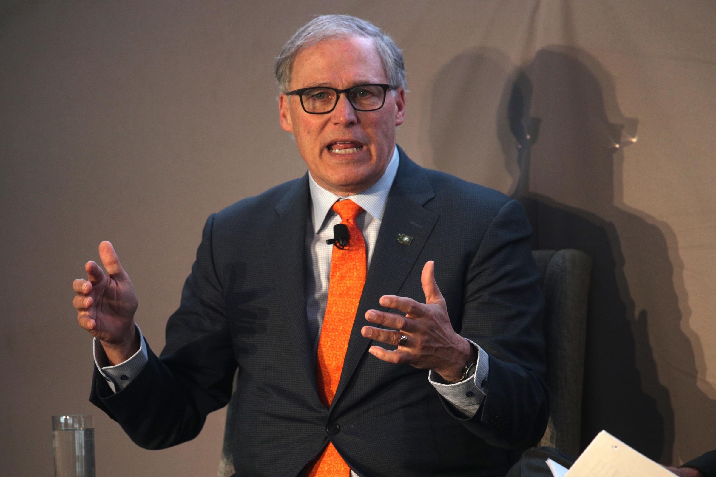 Washington Governor Jay Inslee Delivers Keynote Remarks At Renewable Energy Policy Forum