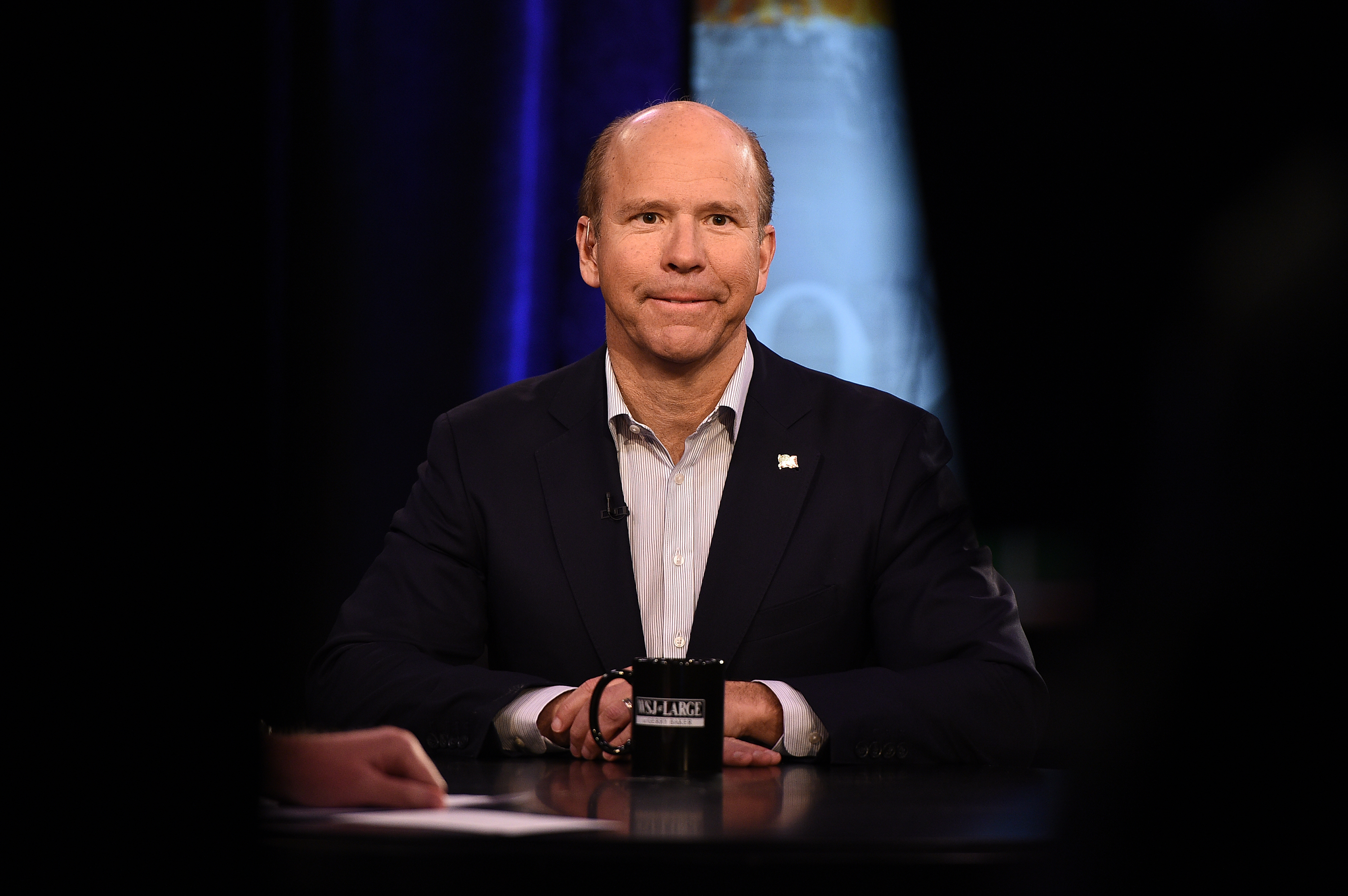Presidential candidate John Delaney attends a taping of "WSJ At Large with Gerry Baker" (which will air Friday, March 29th) at Fox Business Network Studios on March 27, 2019 in New York City. (Theo Wargo—Getty Images Presidential candidate John Delaney attends a taping of "WSJ At Large with Gerry Baker" (which will air Friday, March 29th) at Fox Business Network Studios on March 27, 2019 in New York City.)
