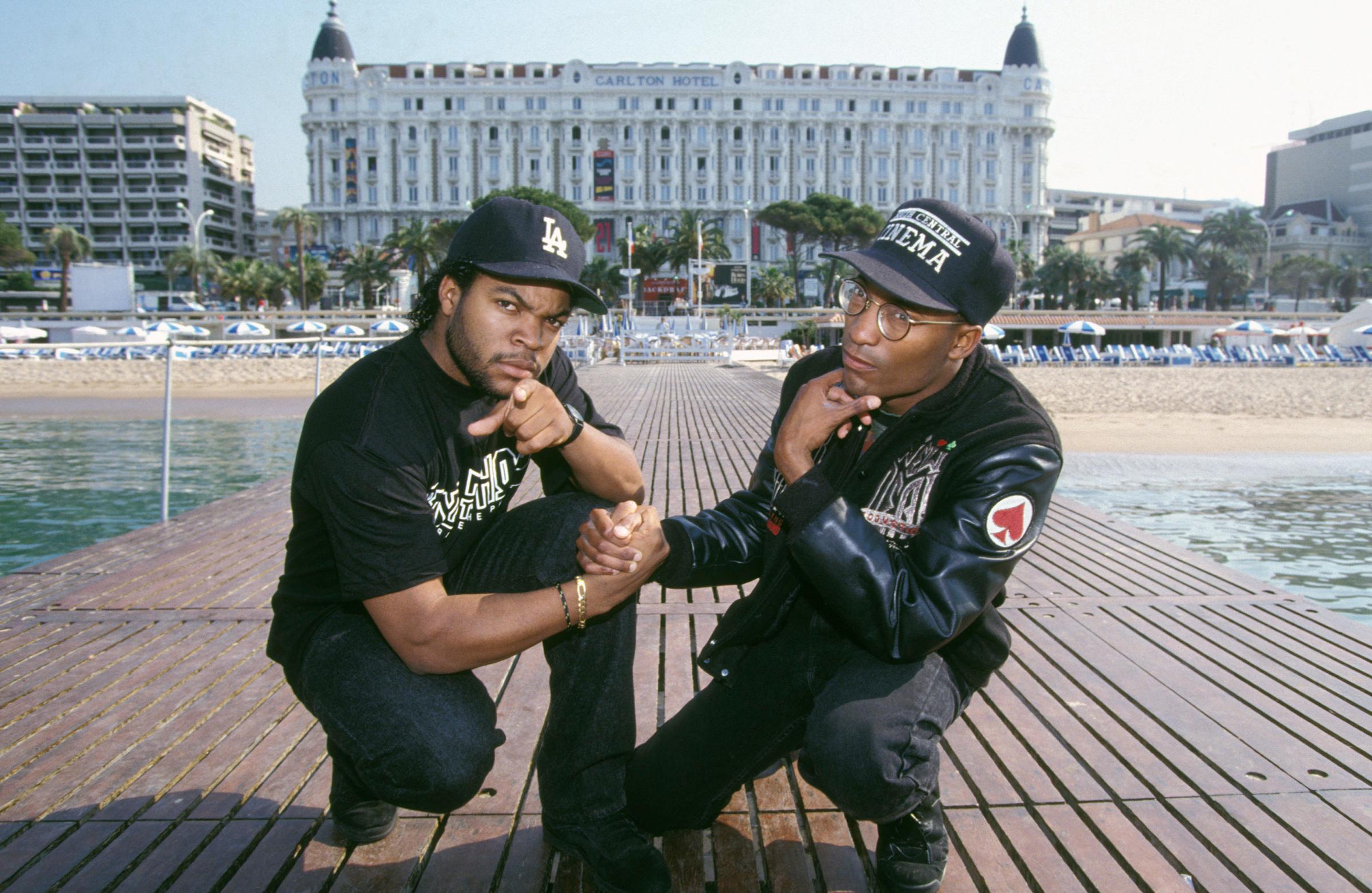 Ice Cube and John Singleton at Cannes