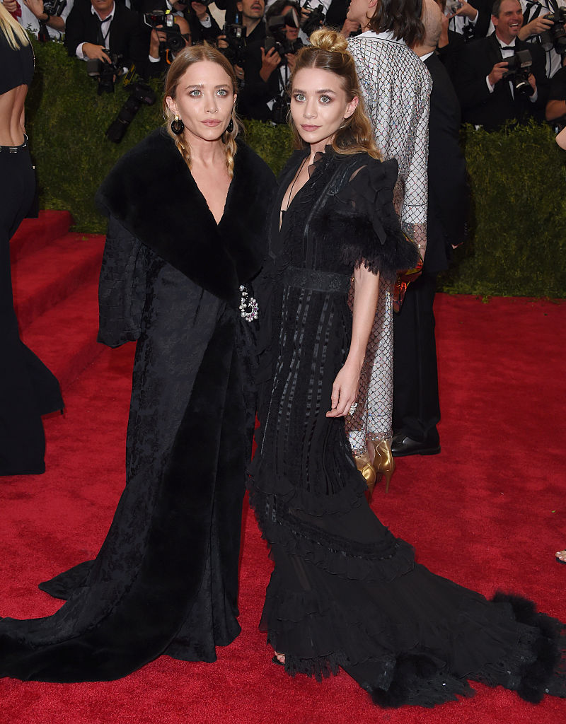 Actors/designers Mary-Kate Olsen and Ashley Olsen attend the 'China: Through The Looking Glass' Costume Institute Benefit Gala at the Metropolitan Museum of Art on May 4, 2015 in New York City.