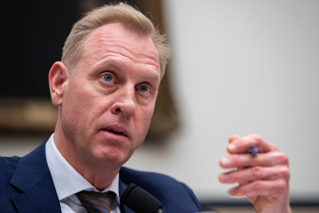 Acting Secretary of Defense Patrick Shanahan testifies during a House Armed Services Committee hearing, March 26, 2019 in Washington, DC. Shanahan was cleared by the Pentagon of violating ethics standards and favoring his former employer Boeing. (Drew Angerer—Getty Images)
