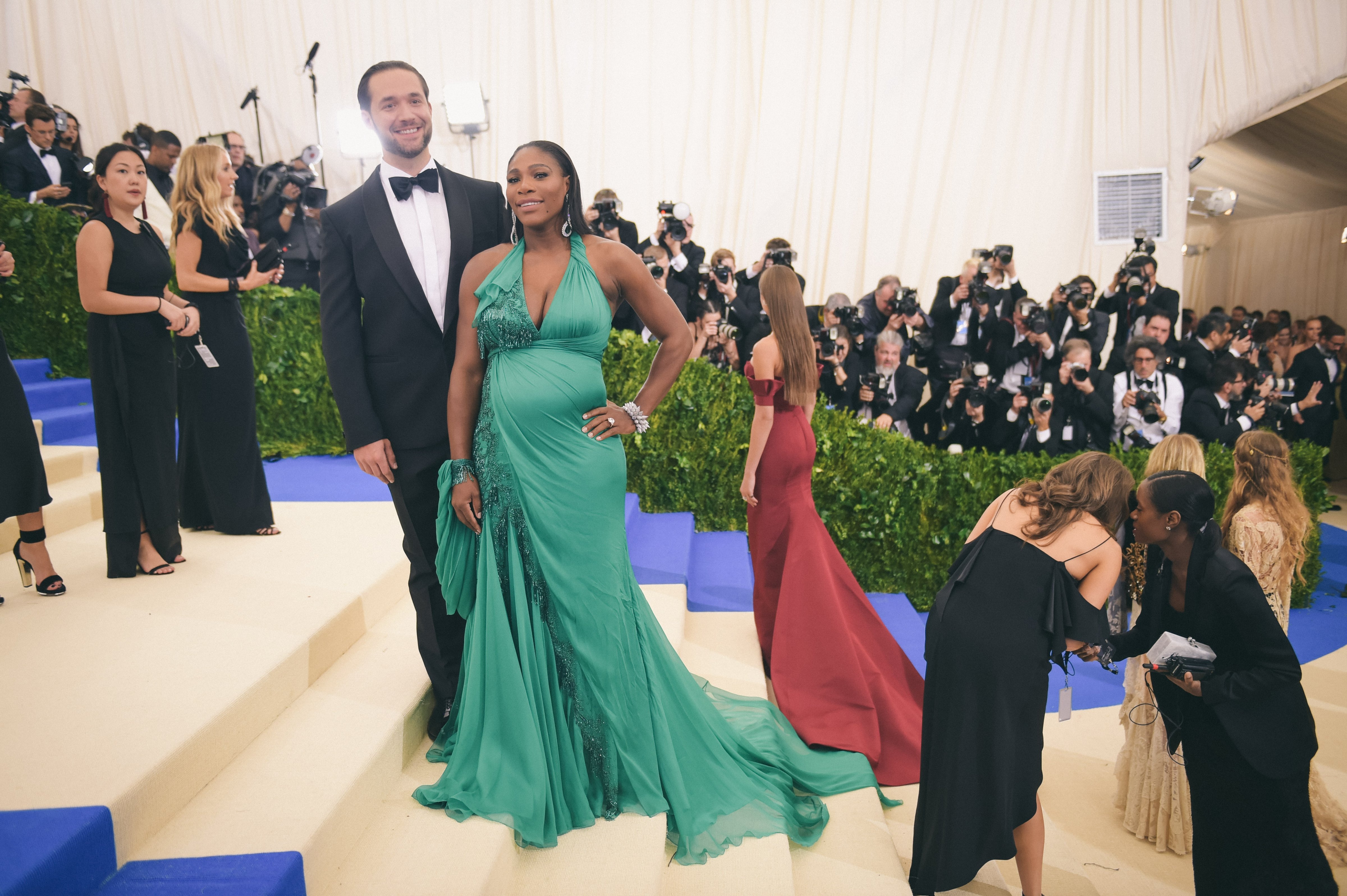 NEW YORK, NY - MAY 01: Alexis Ohanian and Serena Williams attend the "Rei Kawakubo/Comme des Garcons: Art Of The In-Between" Costume Institute Gala at Metropolitan Museum of Art on May 1, 2017 in New York City. (Photo by J. Kempin/Getty Images) (J. Kempin—Getty Images)