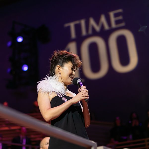 Sandra Oh at the Time 100 Gala at Jazz at Lincoln Center in New York City on April 23, 2019.