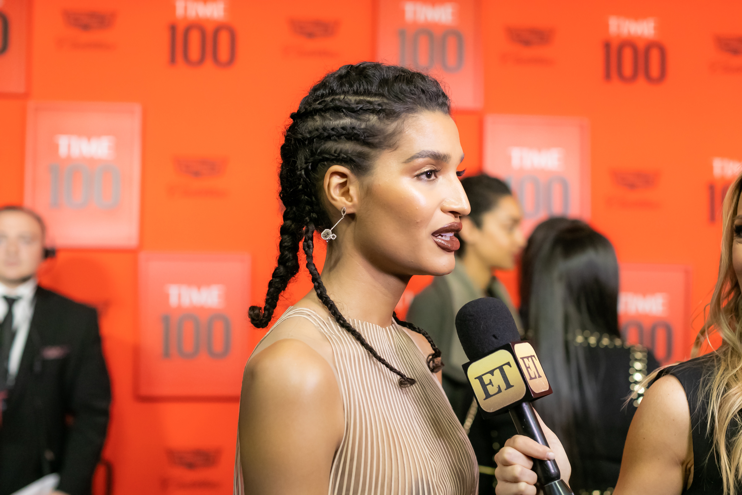 Indya Moore at the Time 100 Gala at Jazz at Lincoln Center in New York City on April 23, 2019.