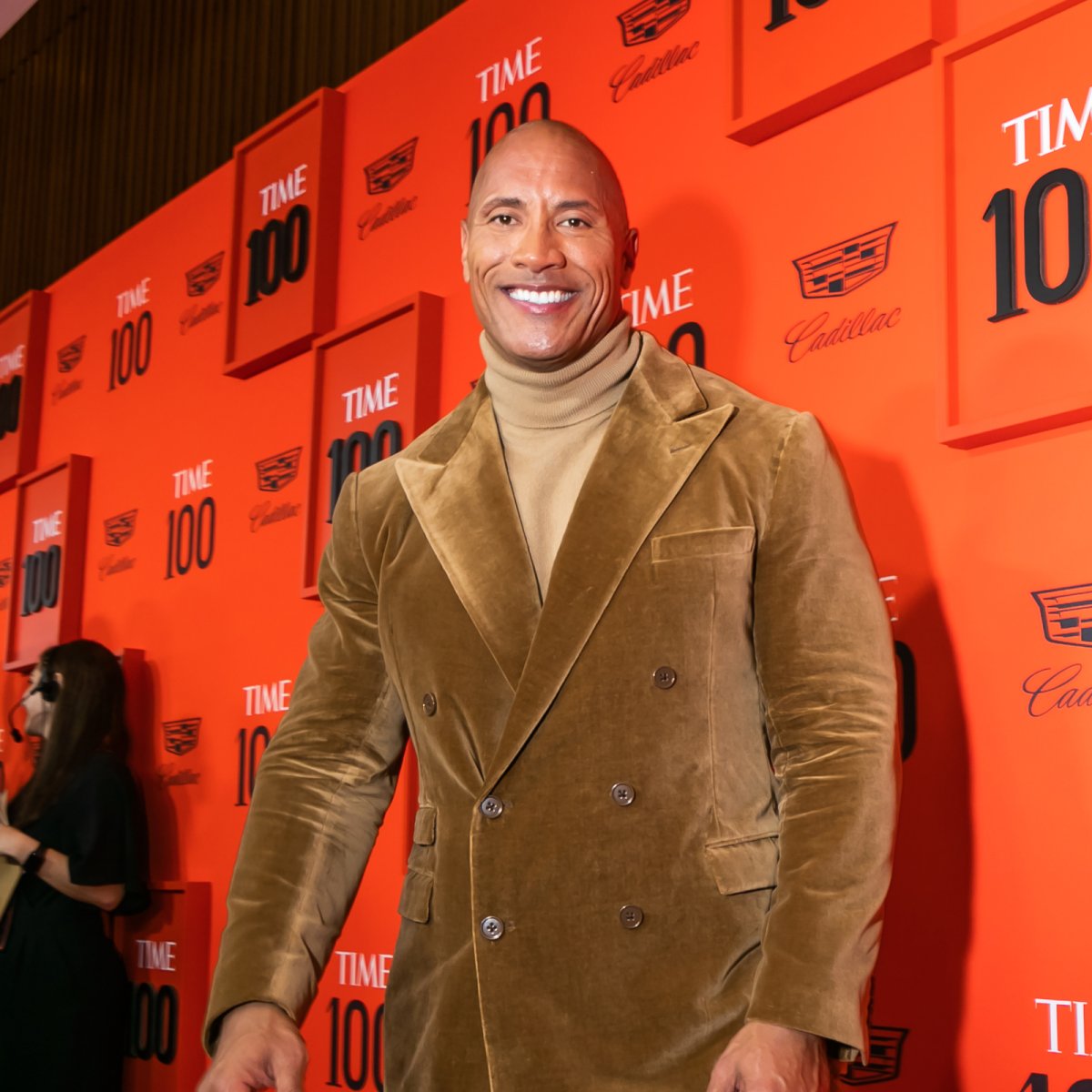 Dwayne the Rock Johnson at the Time 100 Gala at Jazz at Lincoln Center in New York City on April 23, 2019.