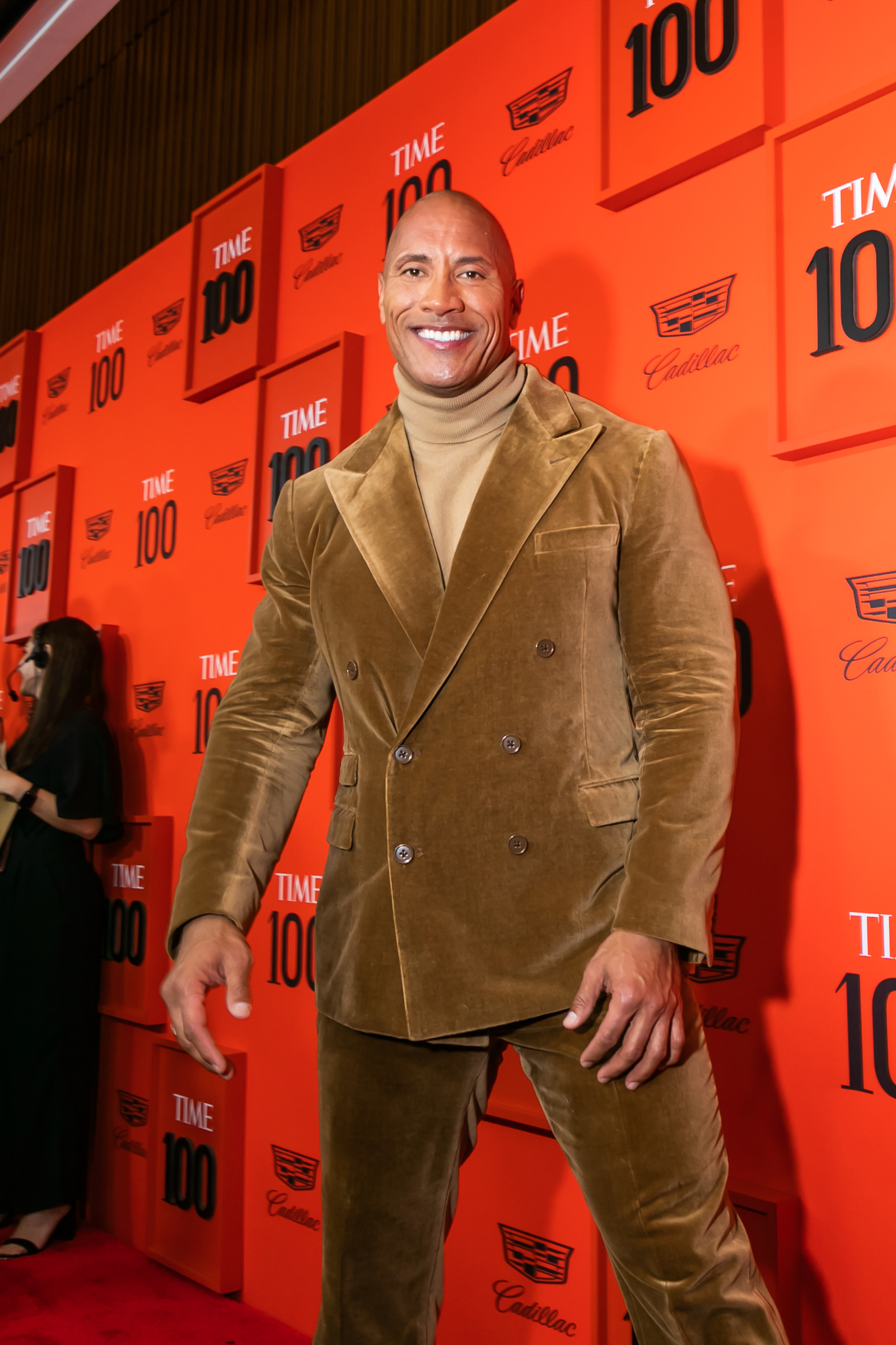 Dwayne the Rock Johnson at the Time 100 Gala at Jazz at Lincoln Center in New York City on April 23, 2019. (Kevin Tachman for TIME)