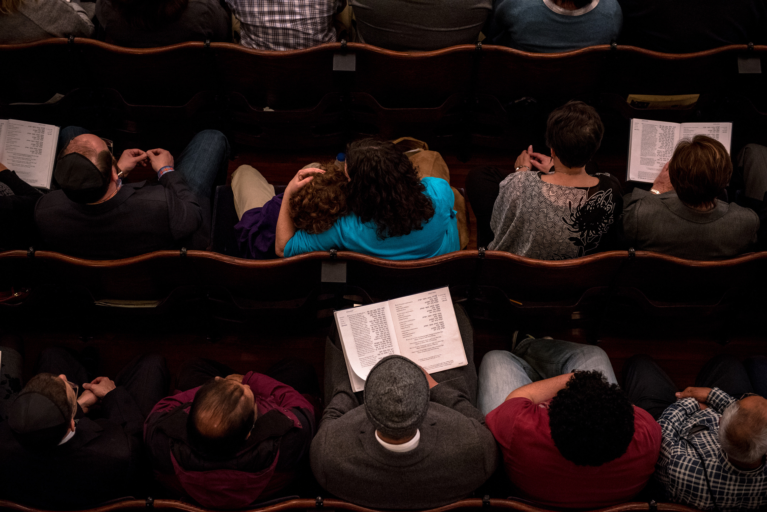 The first Sabbath following the Tree of Life synagogue shooting, in Pittsburgh Nov. 2, 2018. (Hilary Swift—The New York Times)