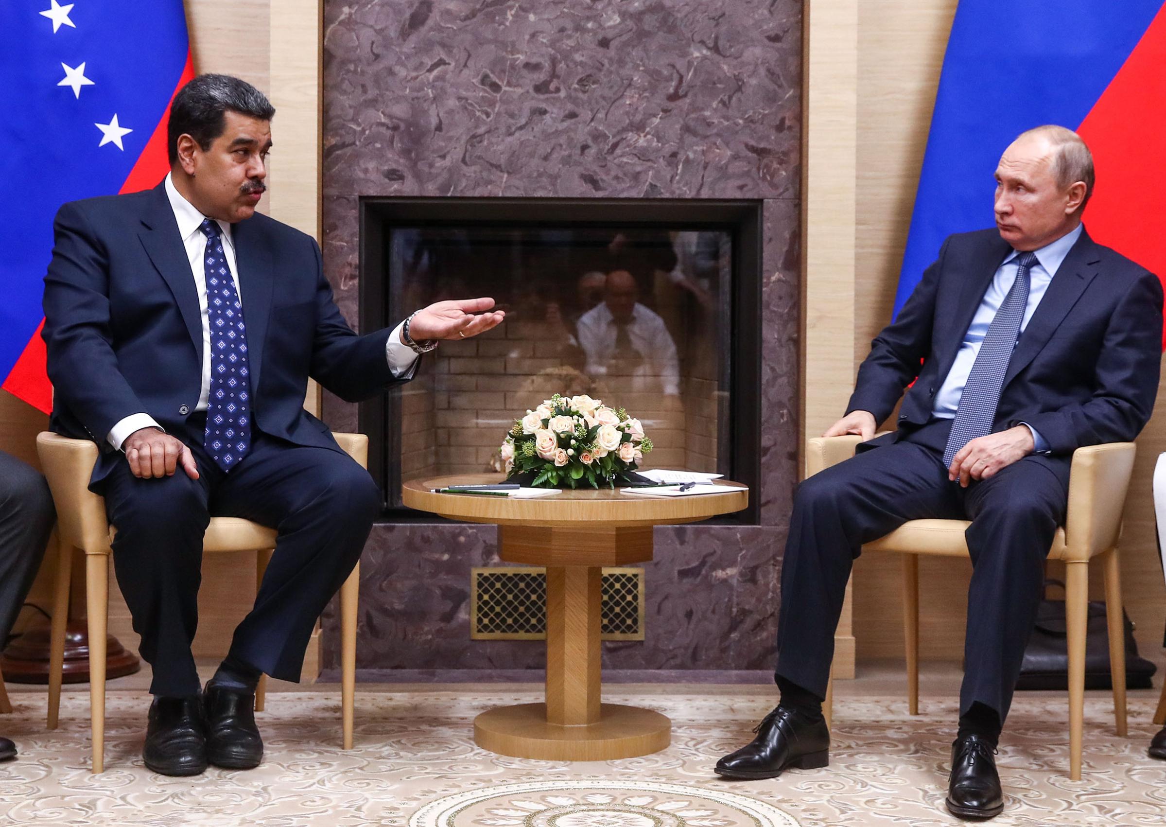 Venezuelan President Nicolas Maduro with Putin on Dec. 5. He visited Russia to seek financial aid