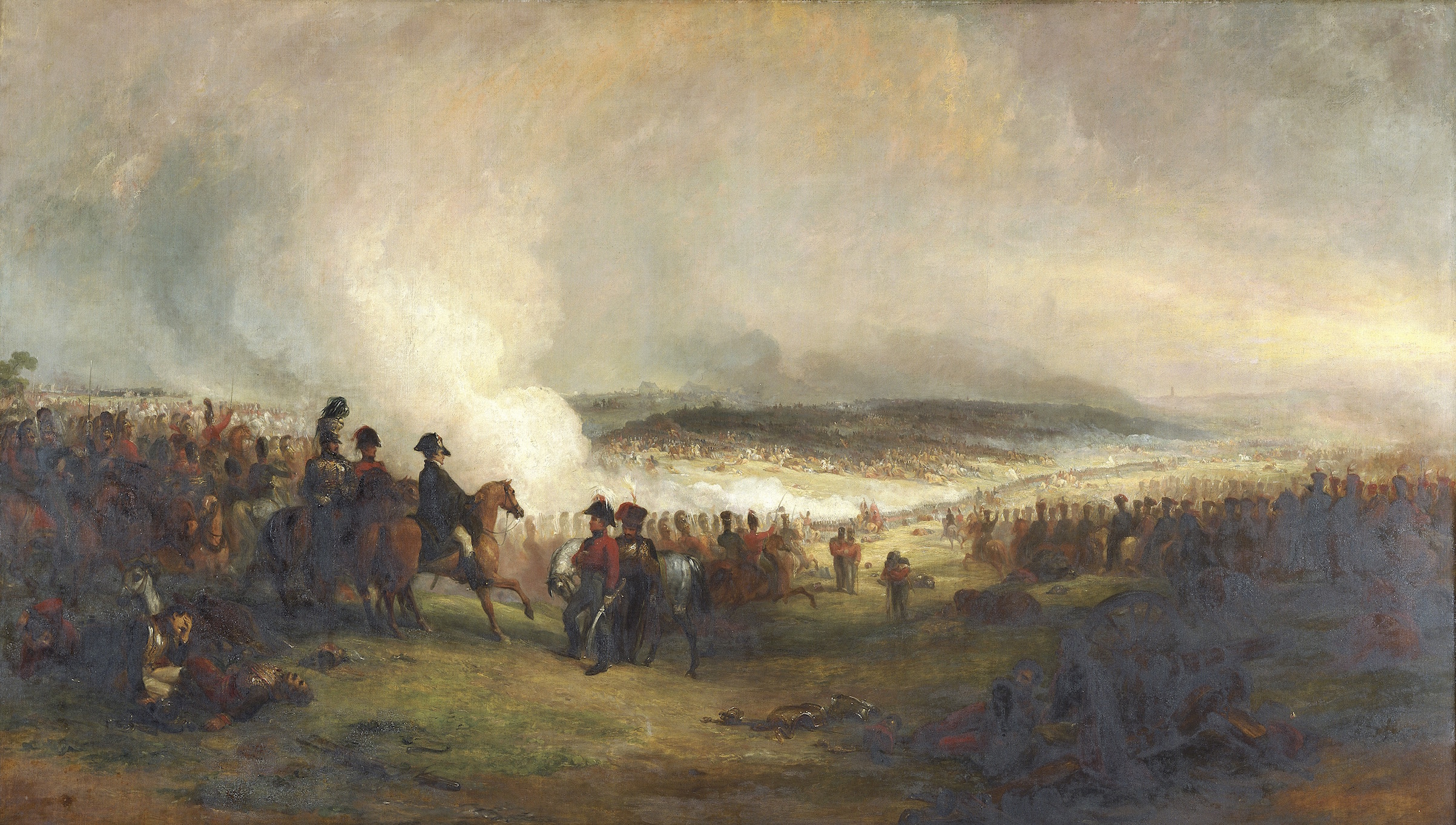 The battle of Waterloo', 1813-1869. Artist: George Jones. (National Museum &amp; Galleries of Wales Enterprises Limited/Heritage Images/Getty Images)