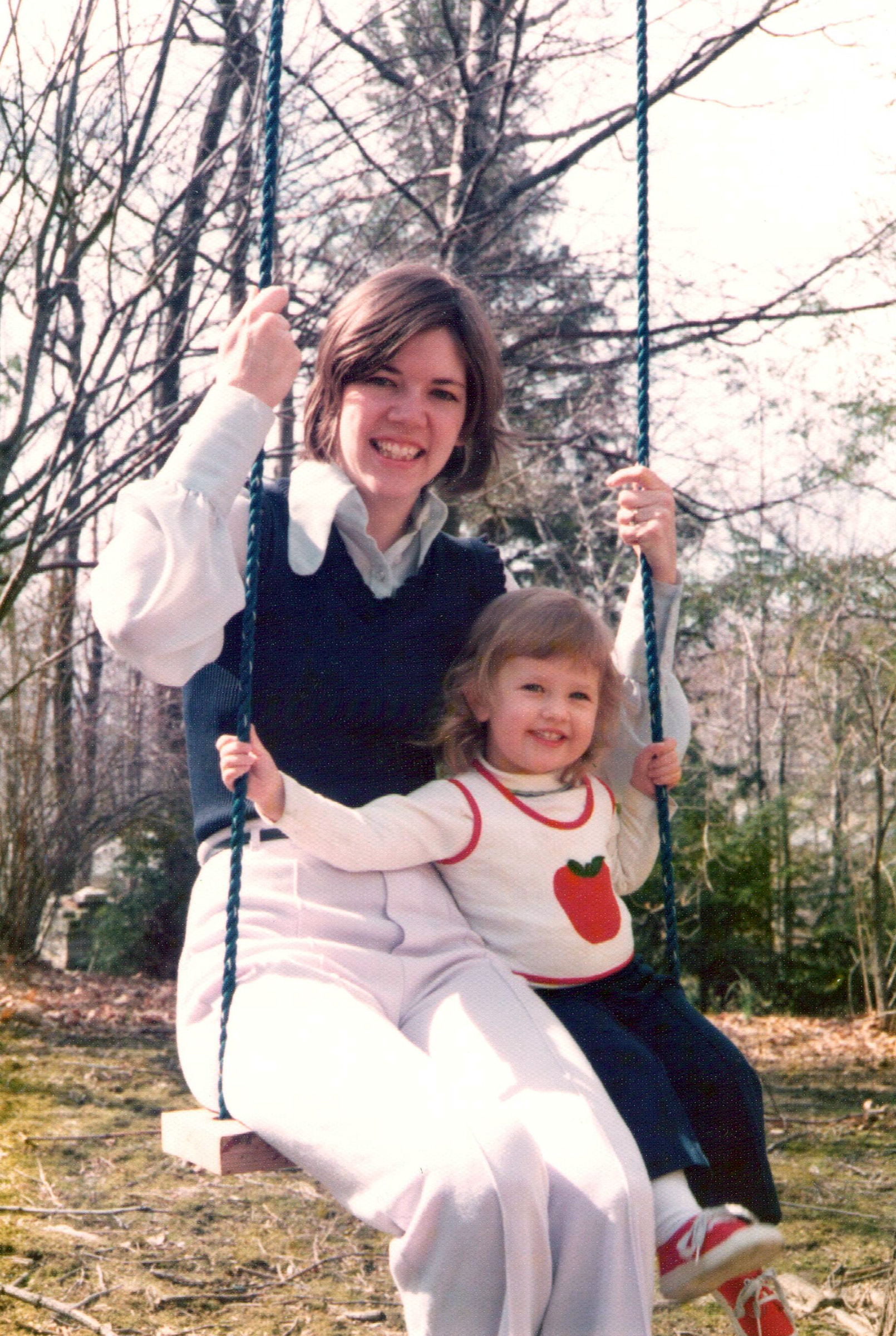 Warren with her daughter, Amelia, in the early 1970s. (Courtesy Elizabeth Warren)