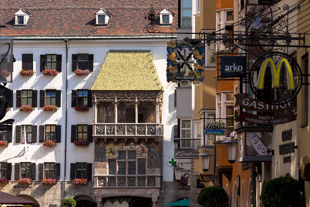 A McDonalds in Innsbruck, Austria, seen near the Golden Roof, a popular tourist attraction (Tim Graham&mdash;Getty Images)