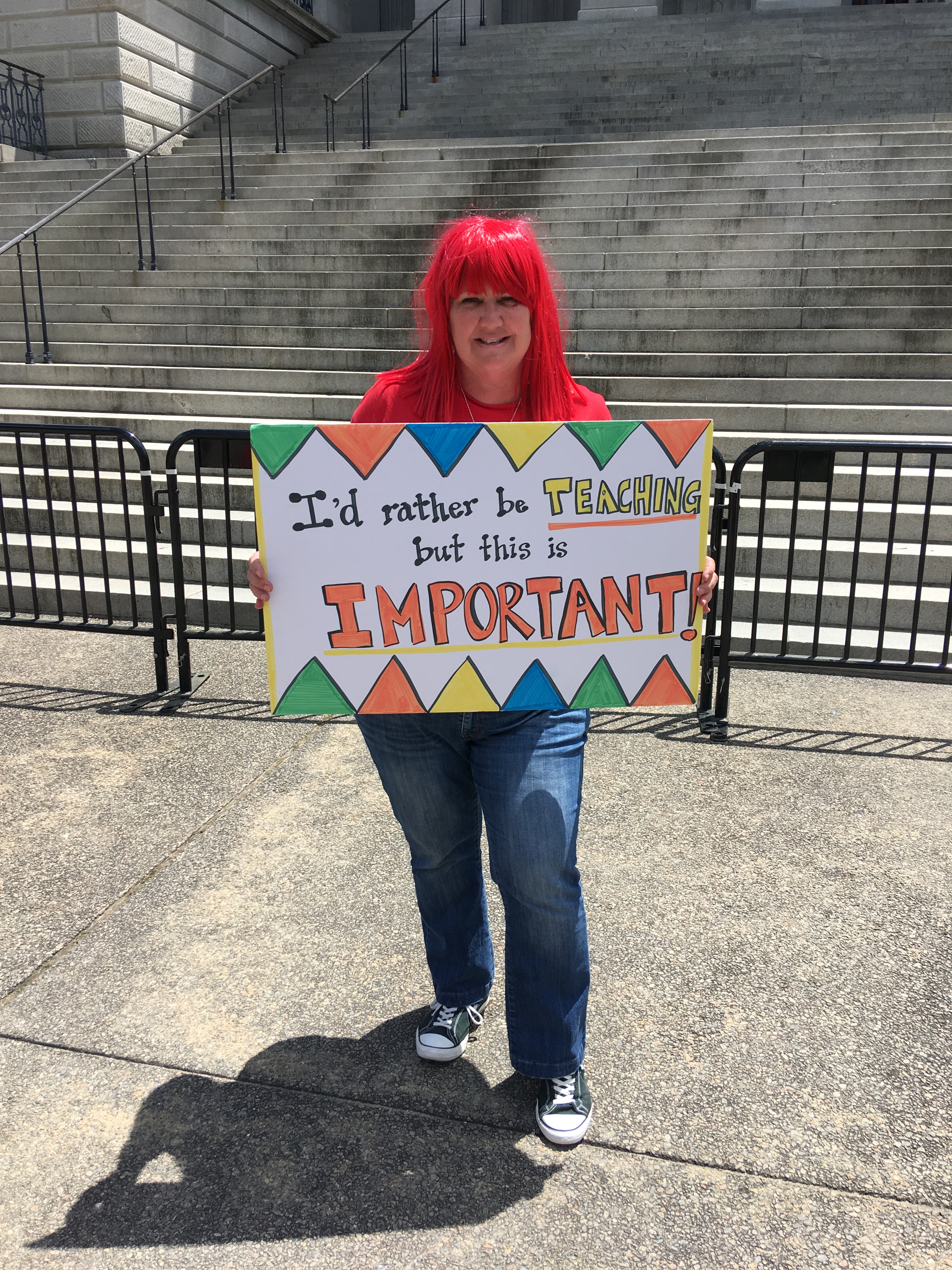 Keitt Easterling at a rally in Columbia, S.C., on May 1, 2019. (Courtesy of Keitt Easterling)