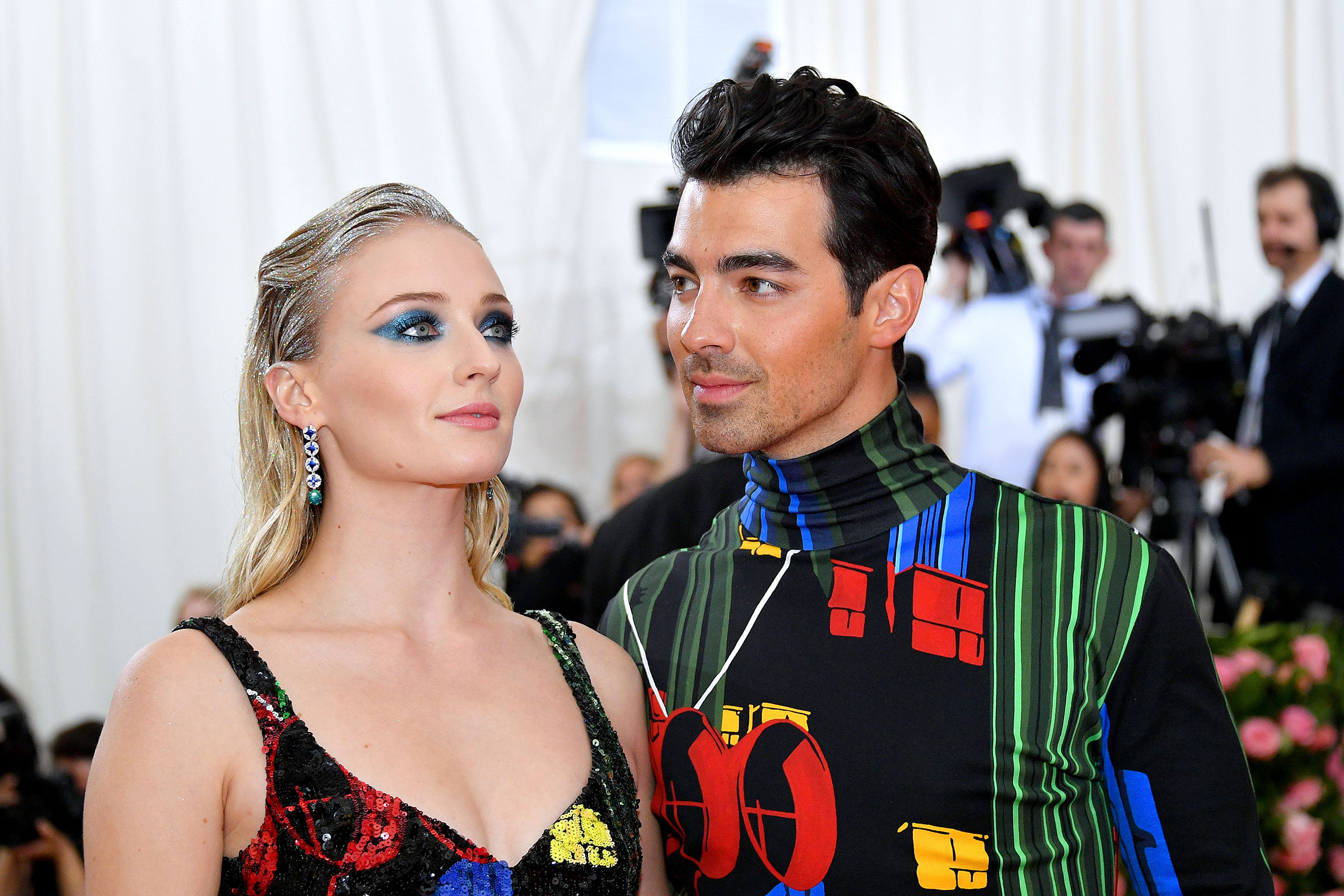 Joe Jonas and Sophie Turner attend The 2019 Met Gala Celebrating Camp: Notes on Fashion at Metropolitan Museum of Art on May 06, 2019 in New York City. (Dia Dipasupil—FilmMagic/Getty Images)