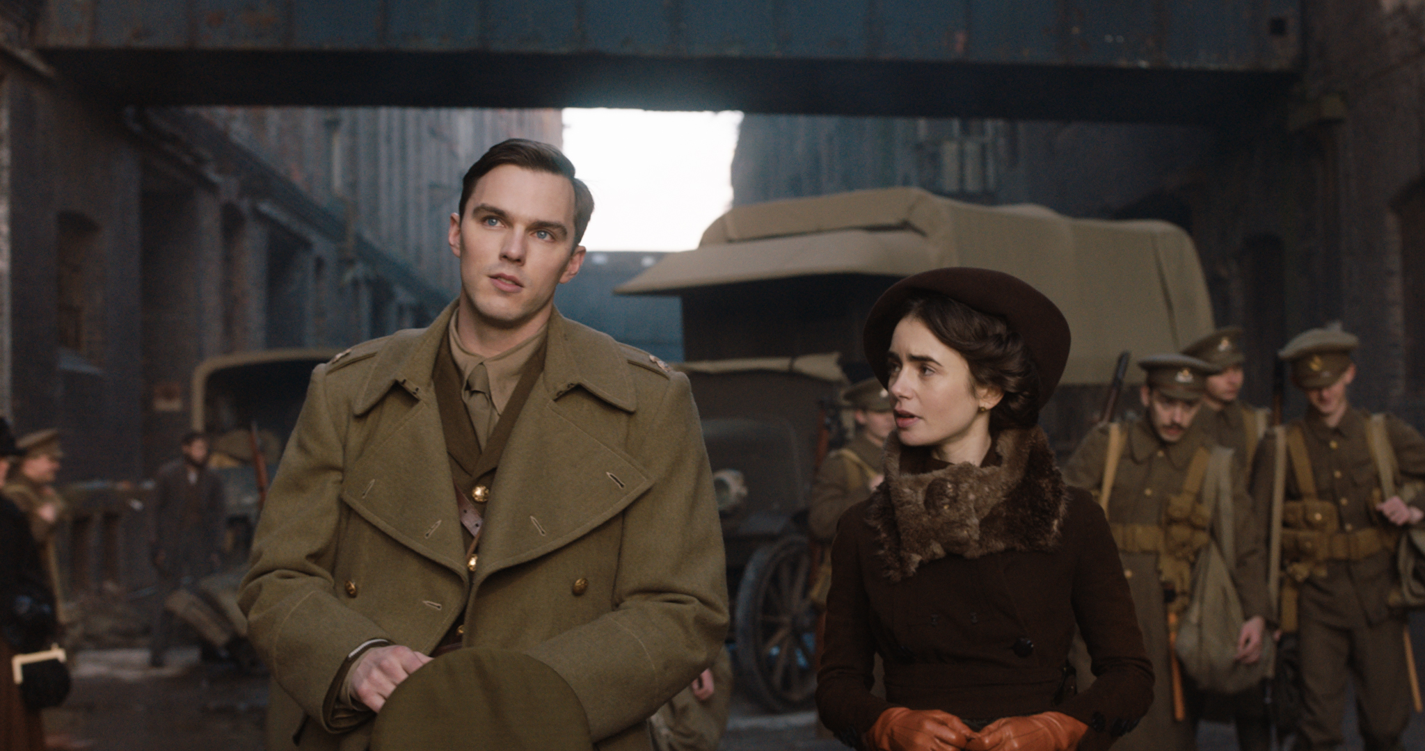 Nicholas Hoult and Lily Collins in the film 'Tolkien.' © 2019 Twentieth Century Fox Film Corporation All Rights Reserved (Twentieth Century Fox Film Corporation)
