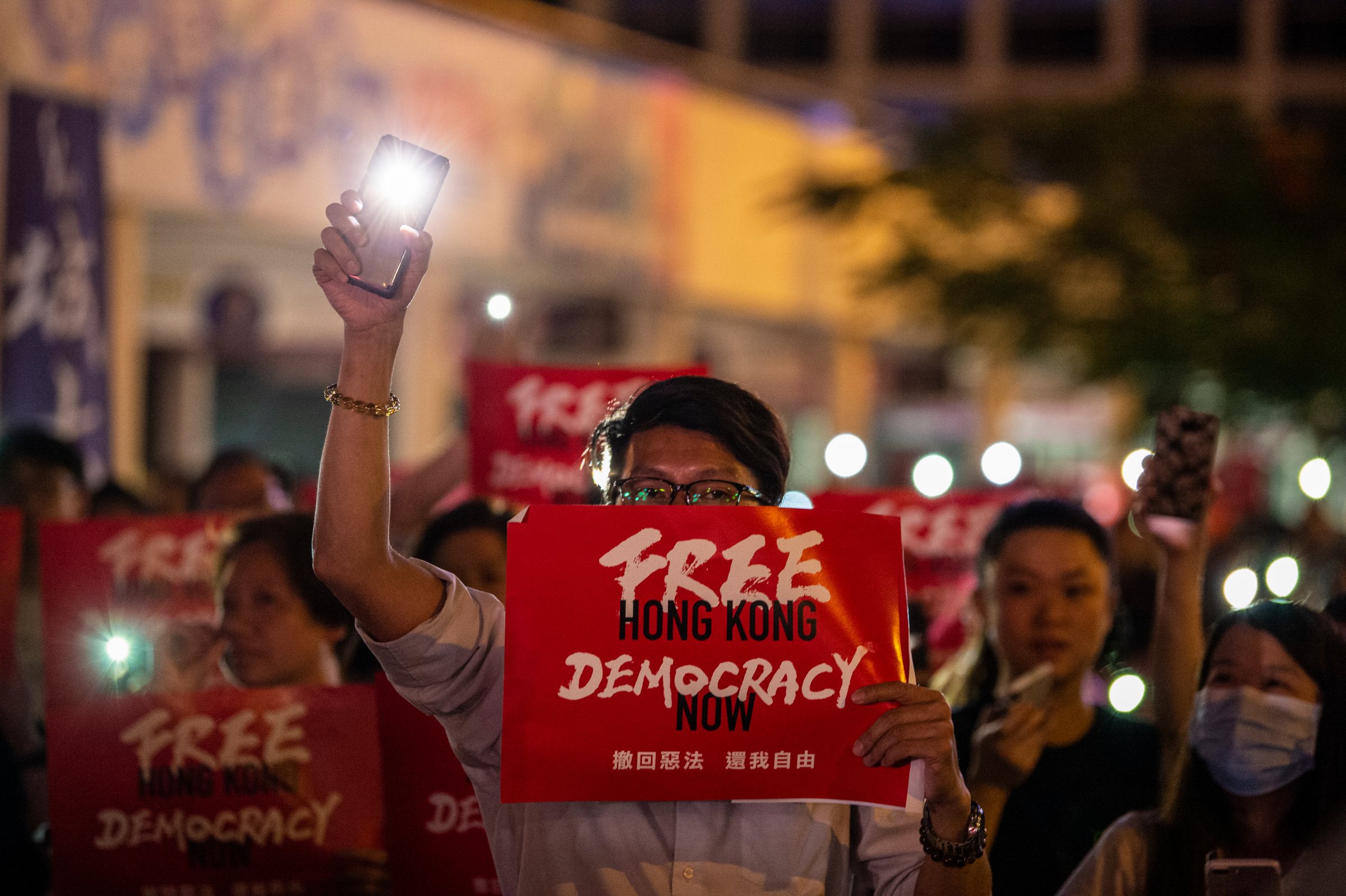 Hong Kongers Protest Ahead Of The G20 Summit