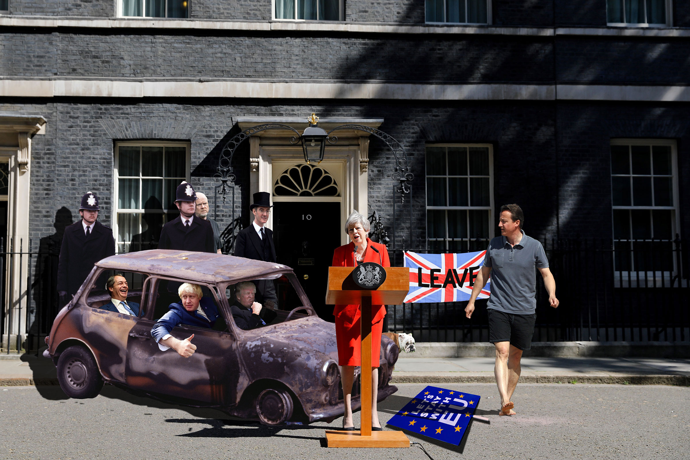 Theresa May on Downing Street