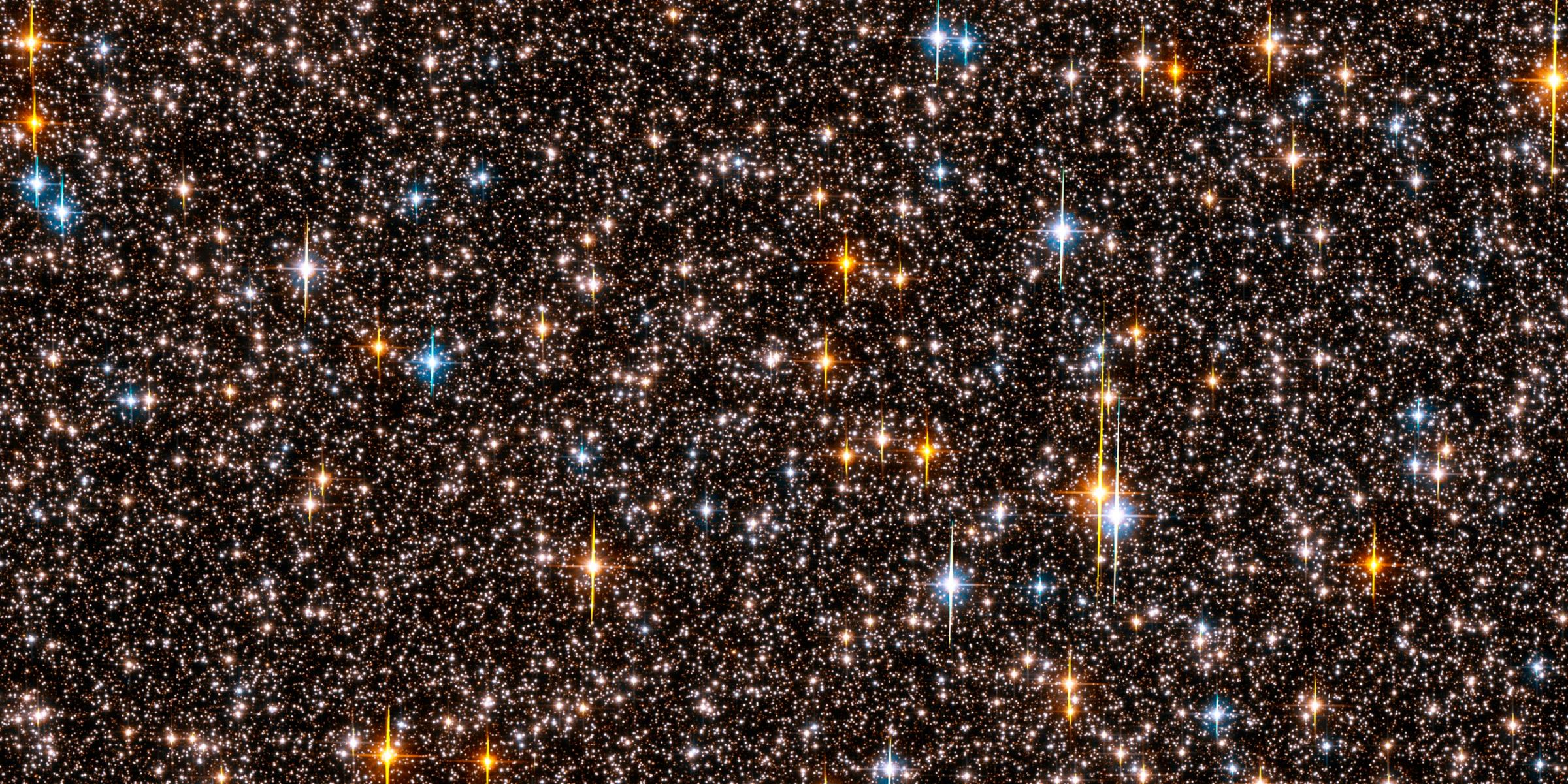 A picture released October 4, 2006 by the European Space Agency shows one-half of the Hubble Space Telescope field of view with nine stars that are orbited by planets with periods of a few days. Planets so close to their stars with such short orbital peri