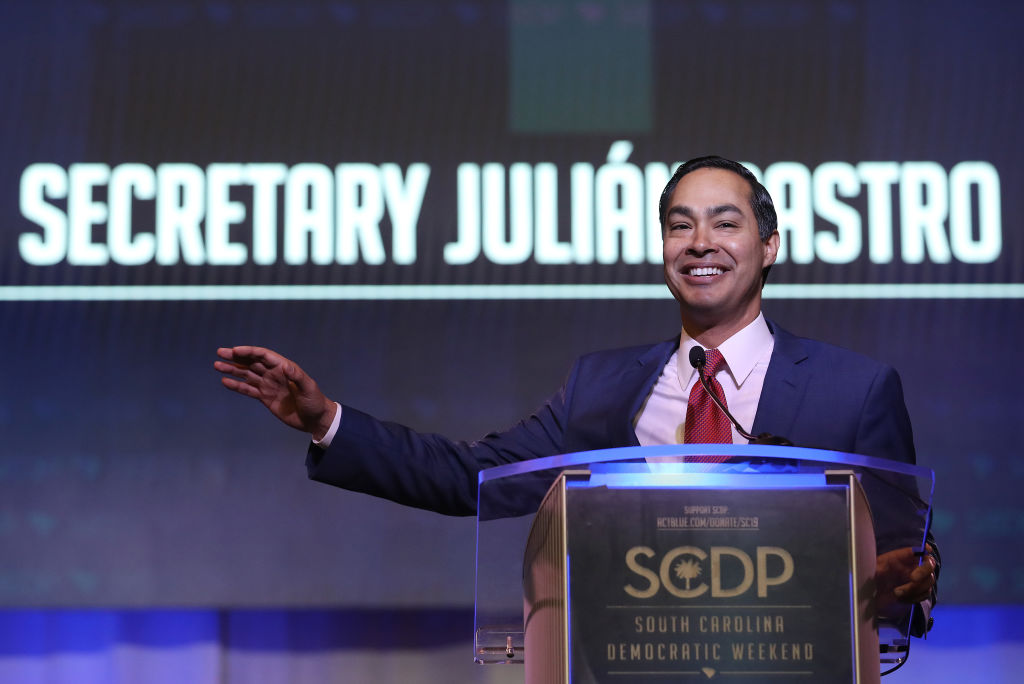 Democratic presidential candidate and former HUD Secretary Julian Castro speaks at the South Carolina Democratic Party State Convention on June 22, 2019 in Columbia, South Carolina. (Win McNamee—Getty Images)