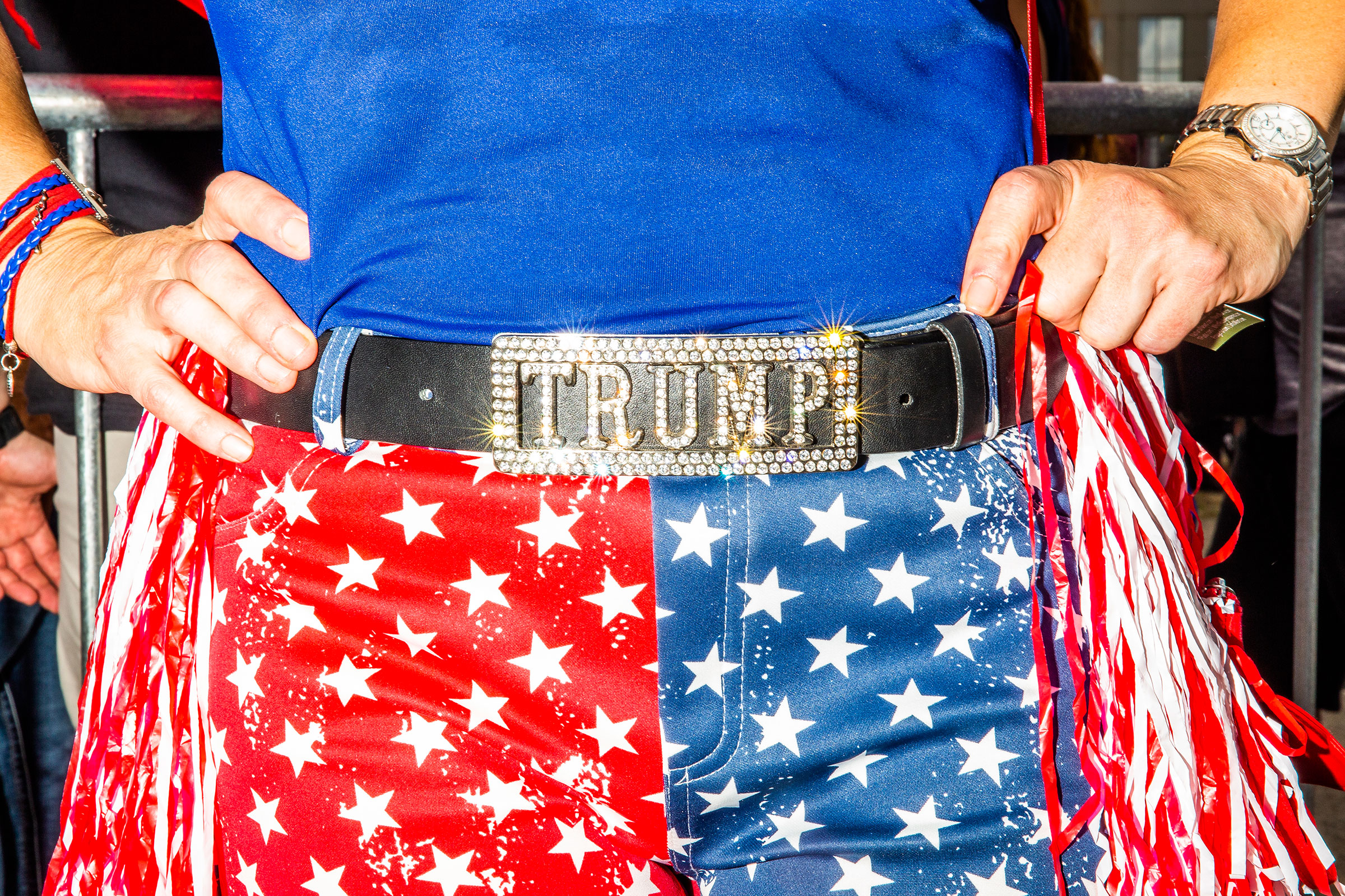 A clothing detail in Orlando for Trump’s campaign kickoff. (David Williams—Redux for TIME)