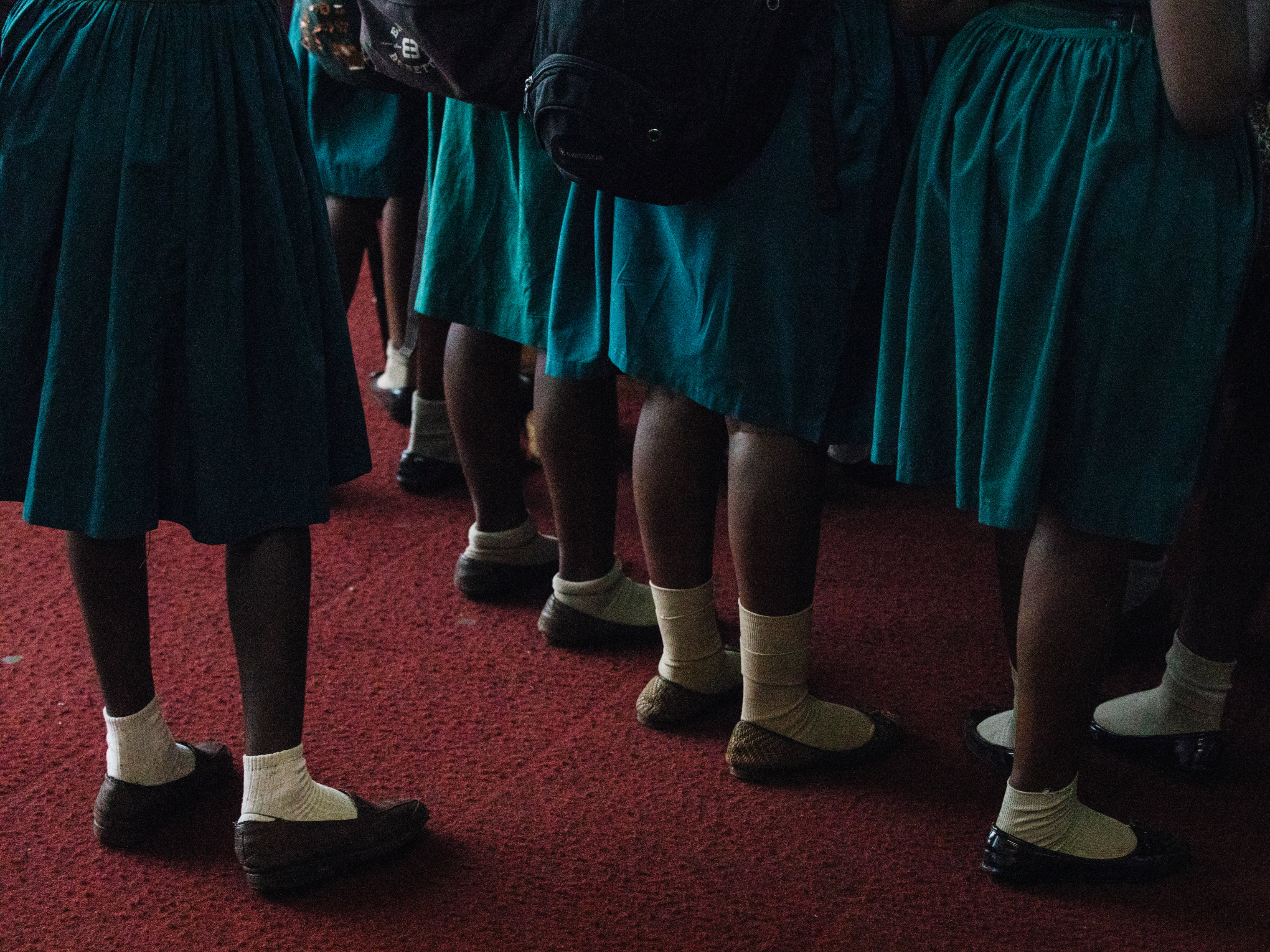 School girls sign up for family planning consultancy at the Miatta Conference Hall (Robbie Lawrence)