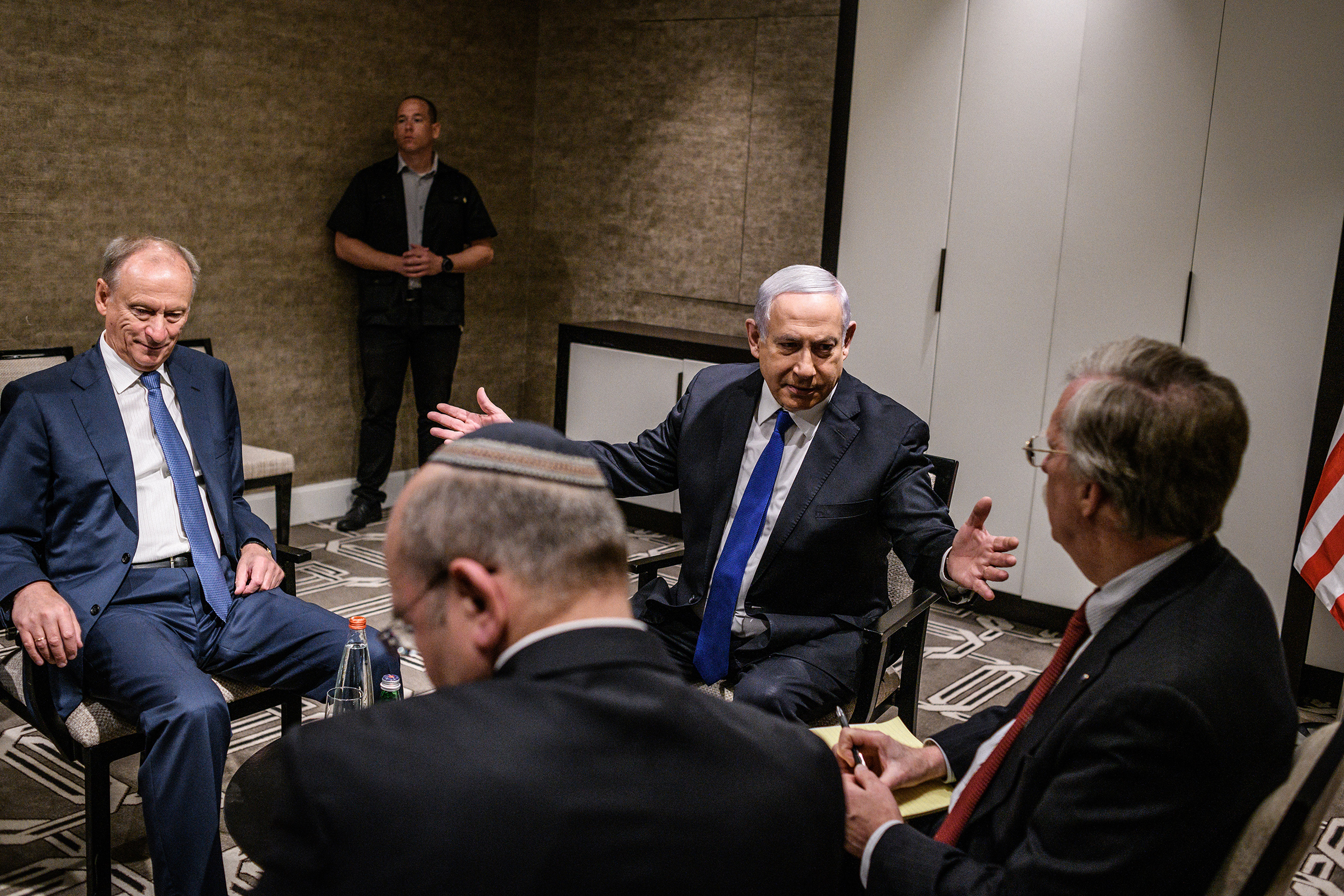 Netanyahu meets with U.S., Russian and Israeli national-security officials in Jerusalem. (Yuri Kozyrev—NOOR for TIME)