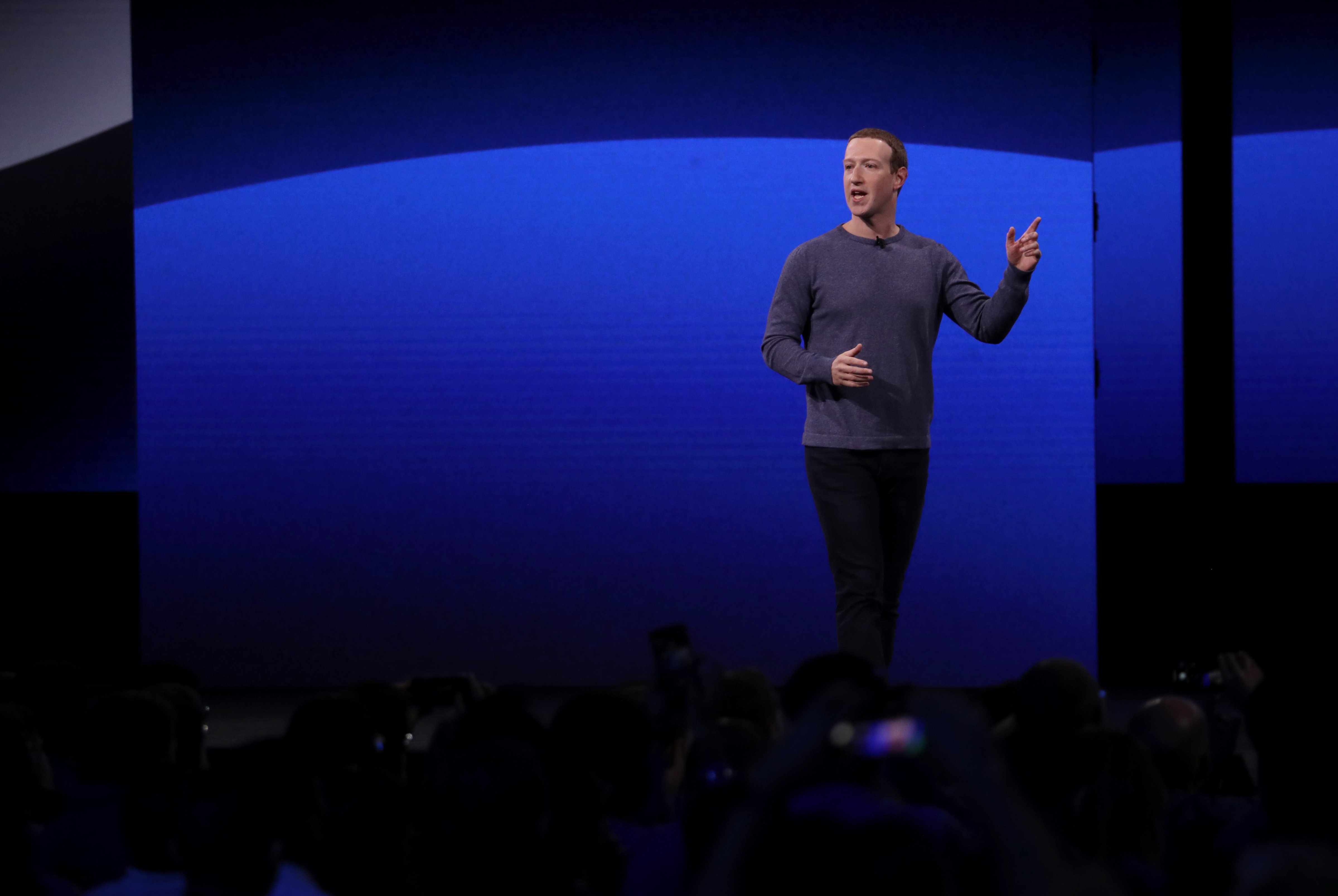Facebook CEO Mark Zuckerberg speaks during the F8 Facebook Developers conference on April 30, 2019 in San Jose, California. (Justin Sullivan—Getty Images)