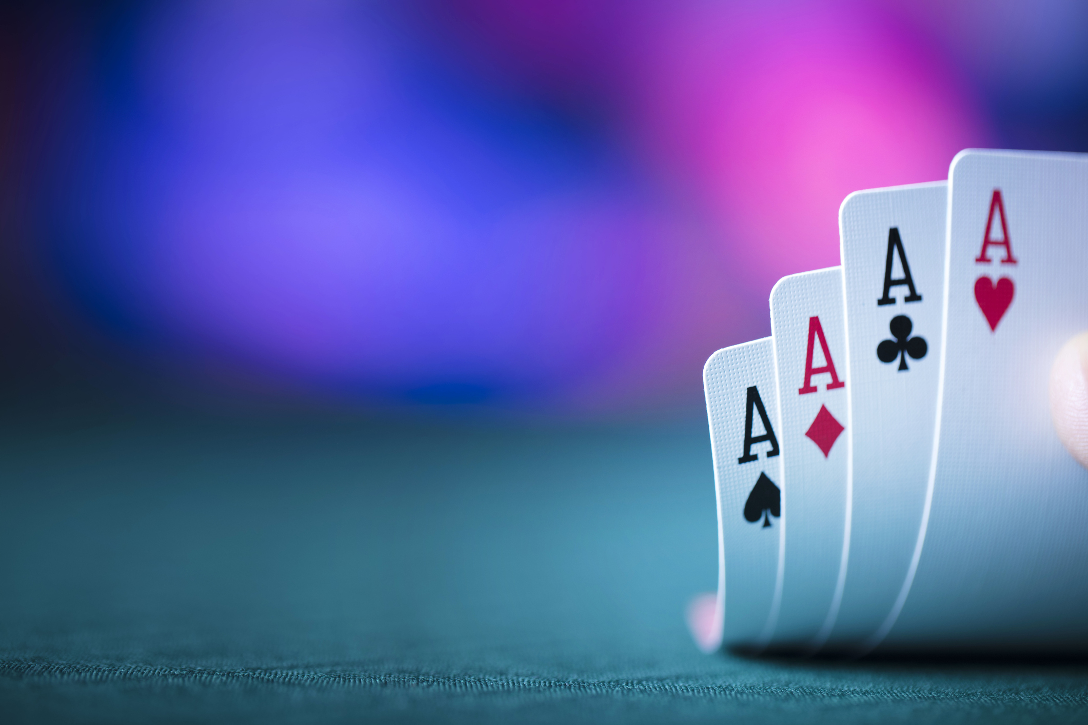 casino theme, poker game, aces (Zolnierek&mdash;Getty Images/iStockphoto)