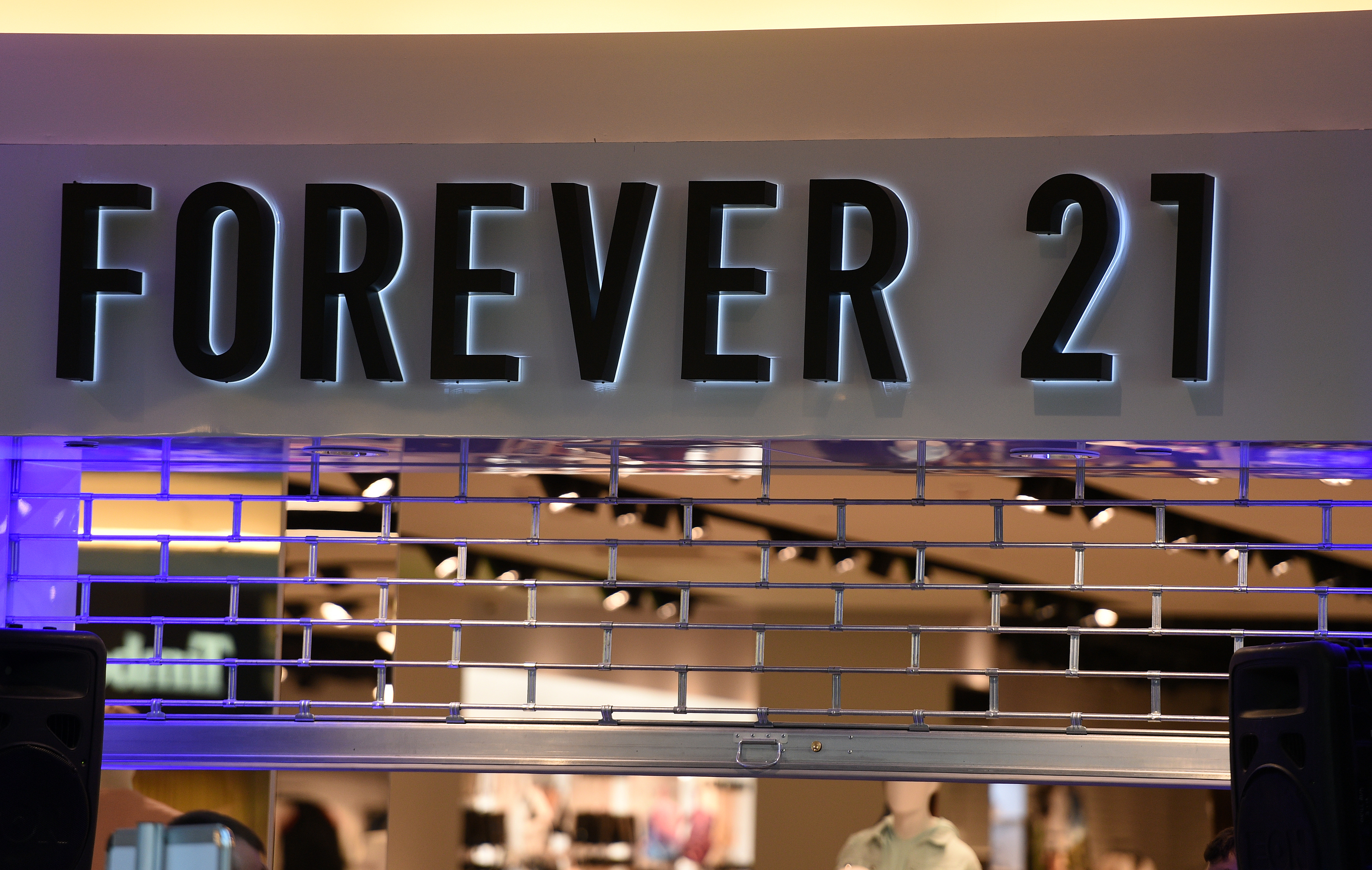 Forever 21 shop logo during the opening of the Forever 21 shop at Zlote Tarasy in Warsaw, Poland on March 25, 2017. (Gallo Images—Getty Images)