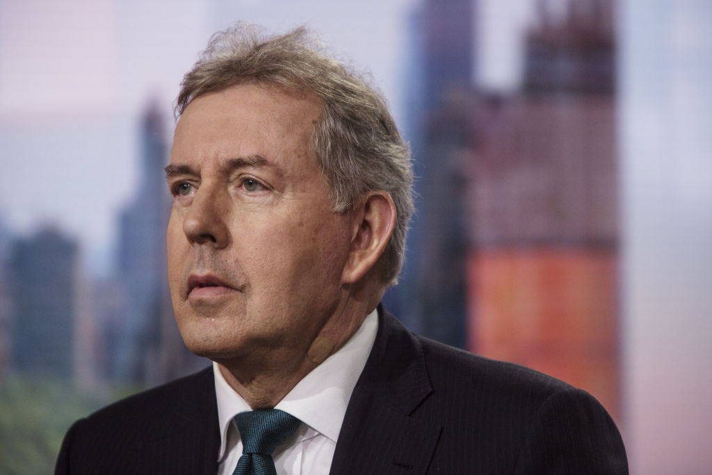 Kim Darroch, U.K. ambassador to the U.S., listens during a Bloomberg Television interview in New York, U.S., on Friday, May 18, 2018. (Victor J. Blue—Bloomberg/Getty Images)