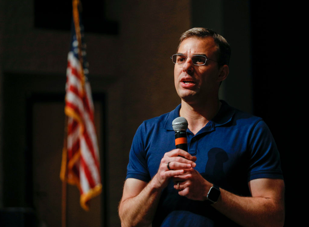 Rep. Justin Amash holds a Town Hall Meeting on May 28, 2019 in Grand Rapids, Michigan. (Bill Pugliano&mdash;Getty Images)