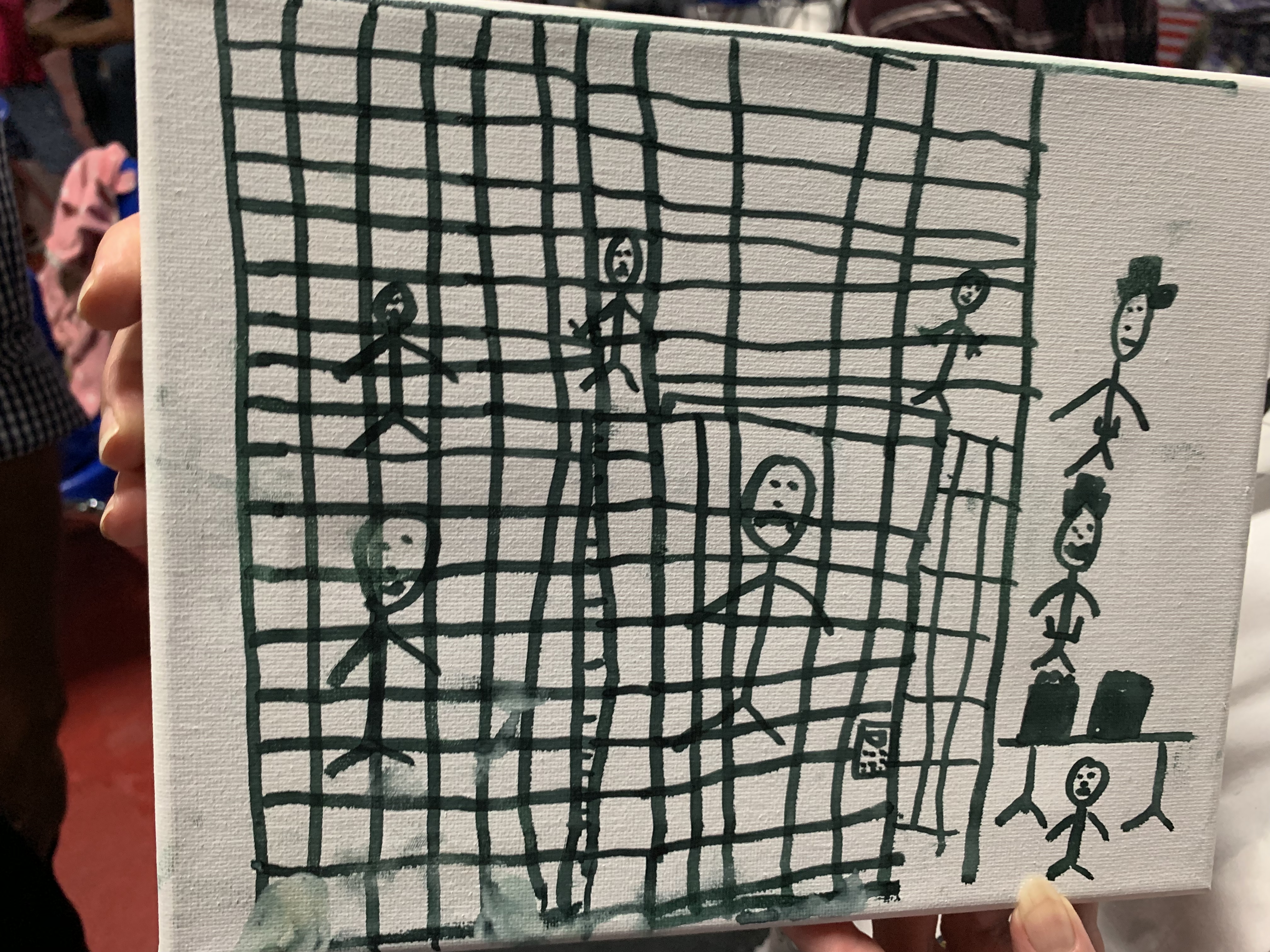The American Academy of Pediatrics (AAP) released drawings by migrant children depicting the conditions inside Border Patrol detention facilities. (Courtesy American Academy of Pediatrics)
