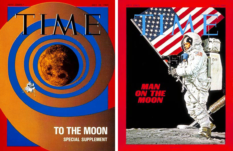 The July 18 and July 25, 1969, covers of TIME (TIME)