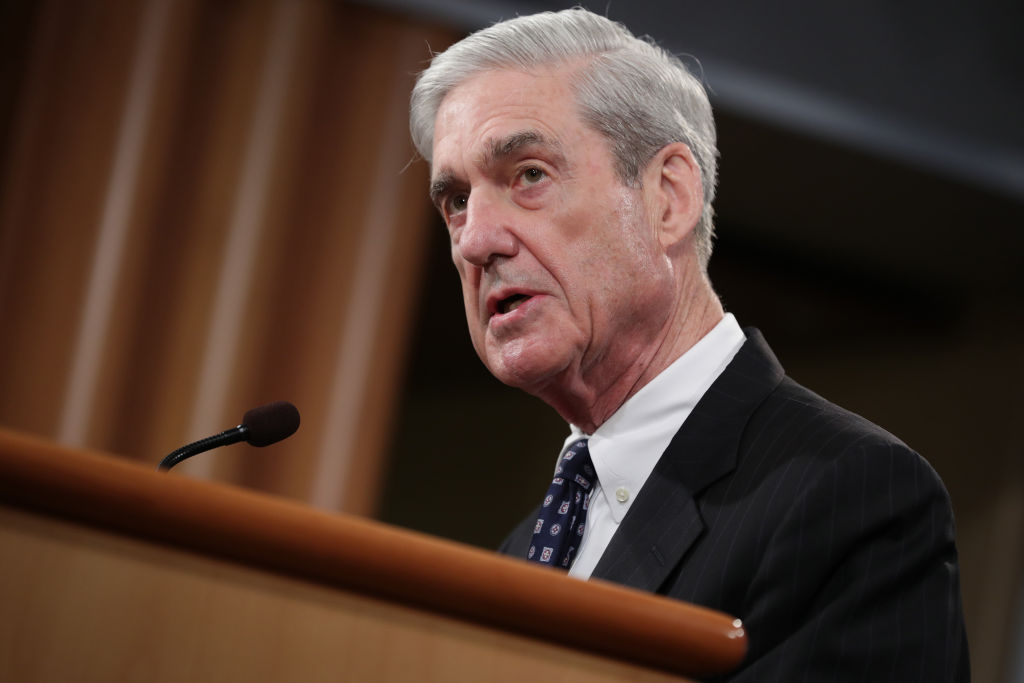 Special Counsel Robert Mueller makes a statement about the Russia investigation on May 29, 2019 at the Justice Department in Washington, DC. (Chip Somodevilla—Getty Images)