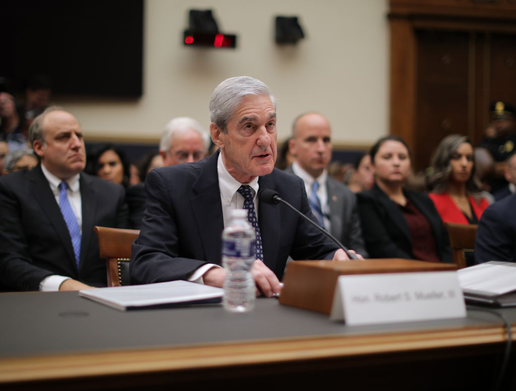 Former Special Counsel Robert Mueller makes an opening statement before testifying to the House Judiciary Committee about his report on Russian interference in the 2016 presidential election in the Rayburn House Office Building July 24, 2019 in Washington, D.C. (Chip Somodevilla—Getty Images)
