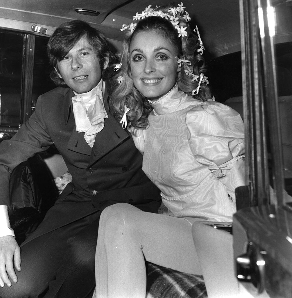 Polish film director Roman Polanski and American actress Sharon Tate (1943 - 1969) at their wedding. (Evening Standard—Getty Images)