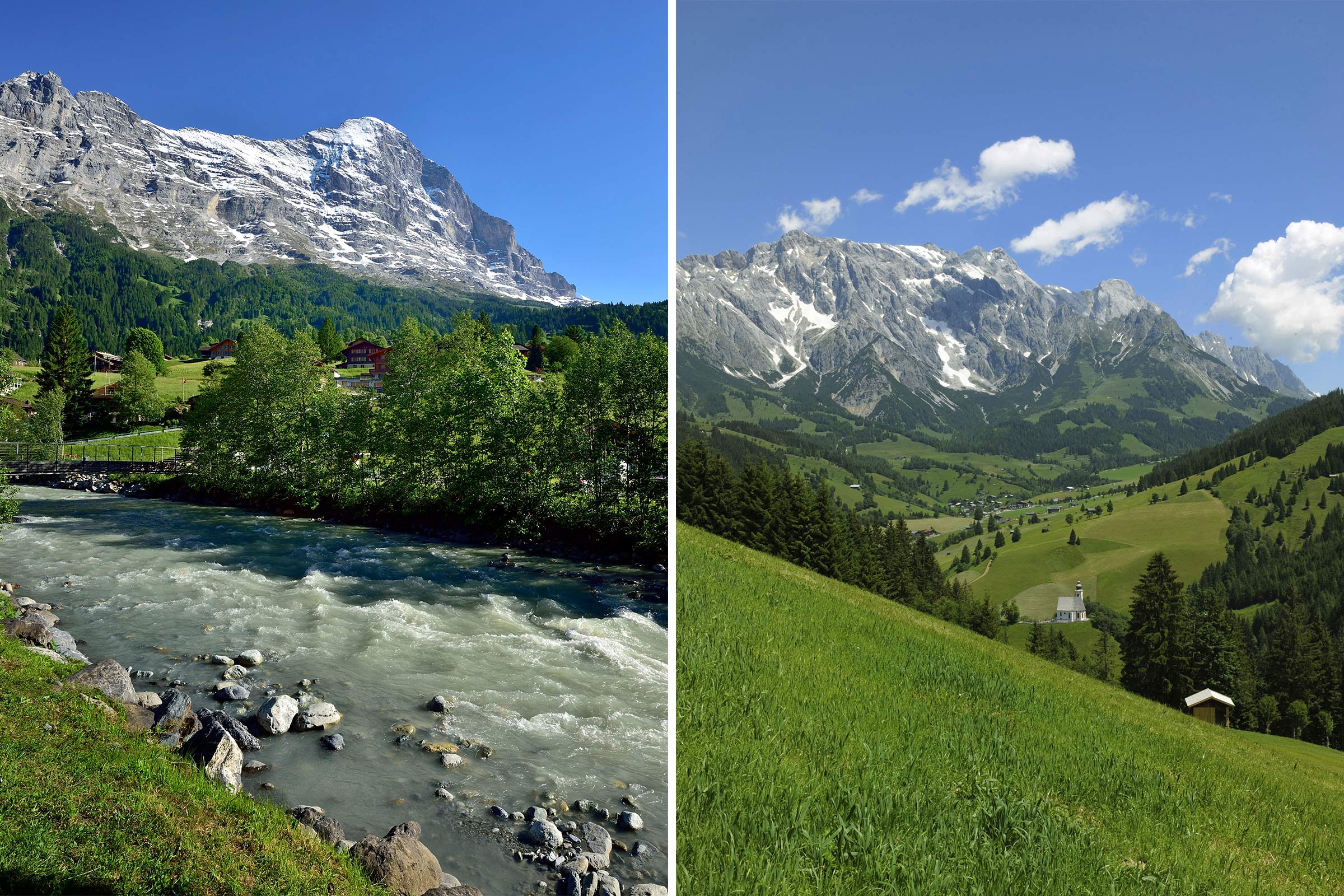 Bernese Highlands, Switzerland; Dienten, Austria (Getty Images (2))