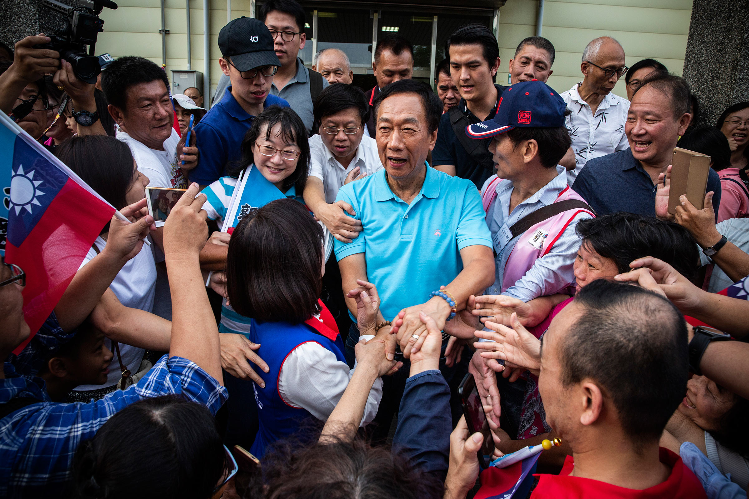 “People still talk about the G-20, but today there’s really only the G-2,” says Terry Gou, Foxconn CEO, on the U.S. and China. (Cedric Arnold for TIME)