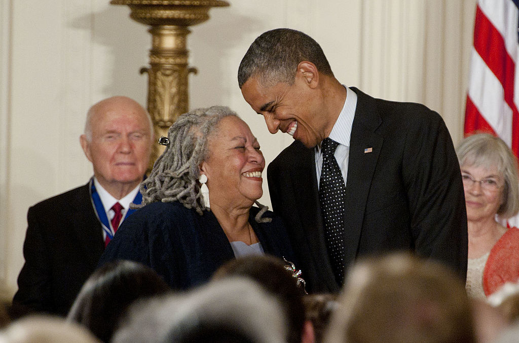 Toni Morrison receives the Presidential Medal of Freedom from President Barack Obama in the East Room of the White House on May 29, 2012 in Washington, D.C. (Leigh Vogel—WireImage)