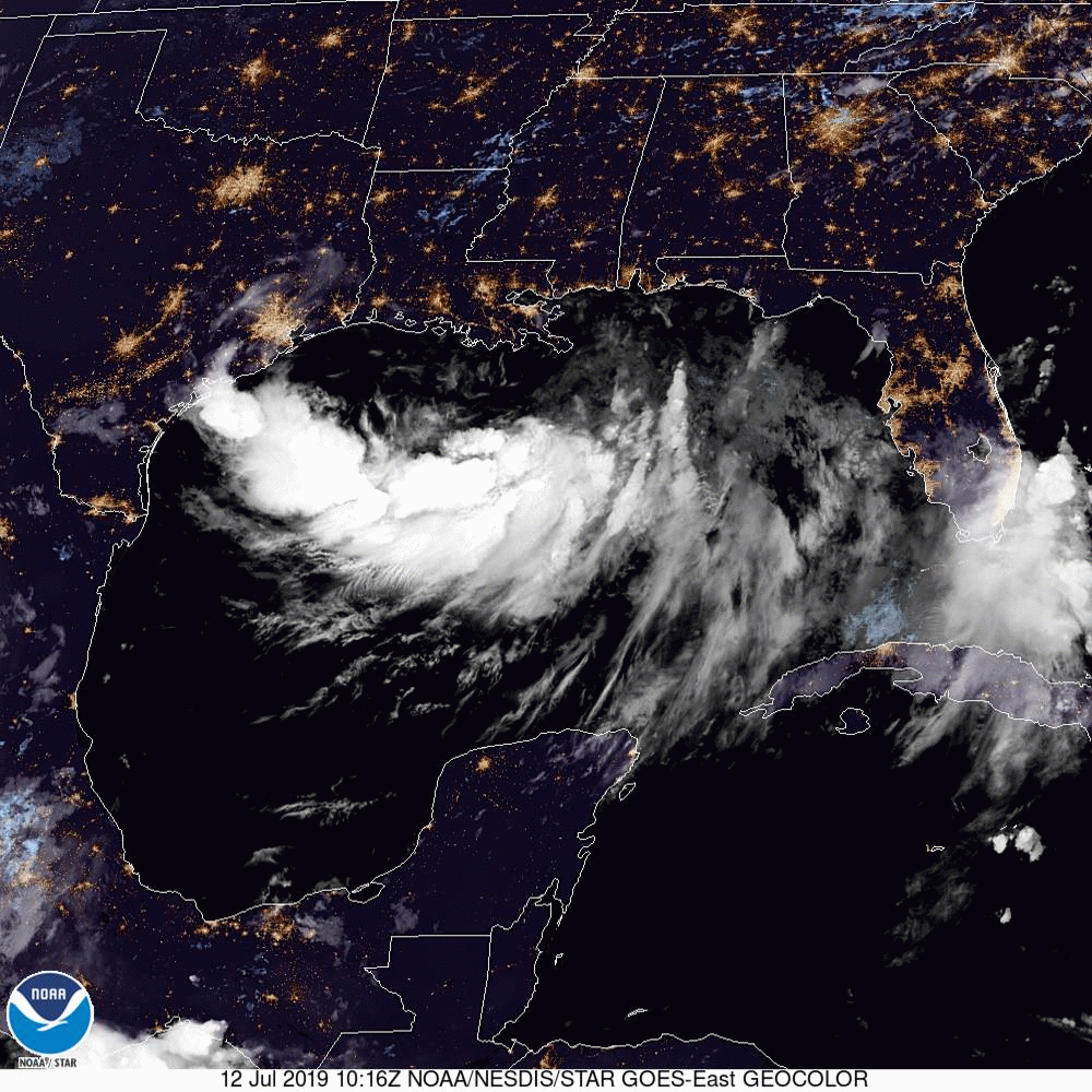 Tropical Storm Barry Hurricane Space